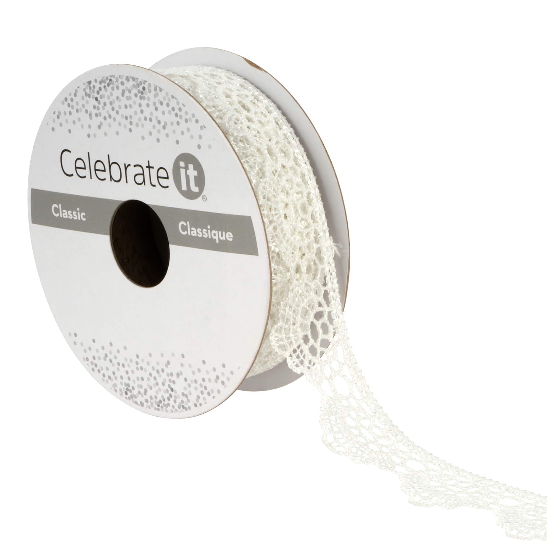 12 Pack: 7/8" x 2yd. Lace Scallop Ribbon by Celebrate It®