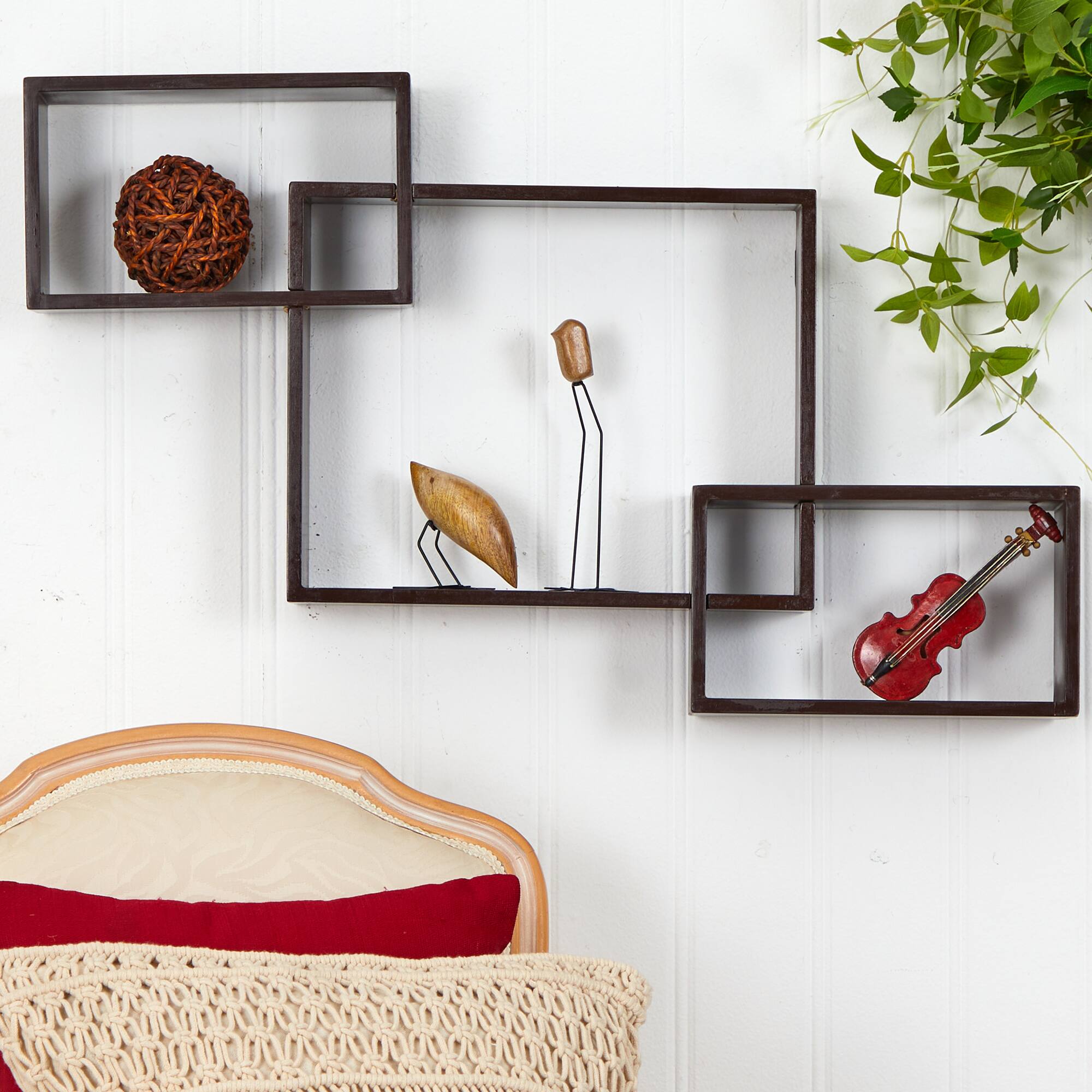 31&#x22; Floating Boxes Wall Shelves