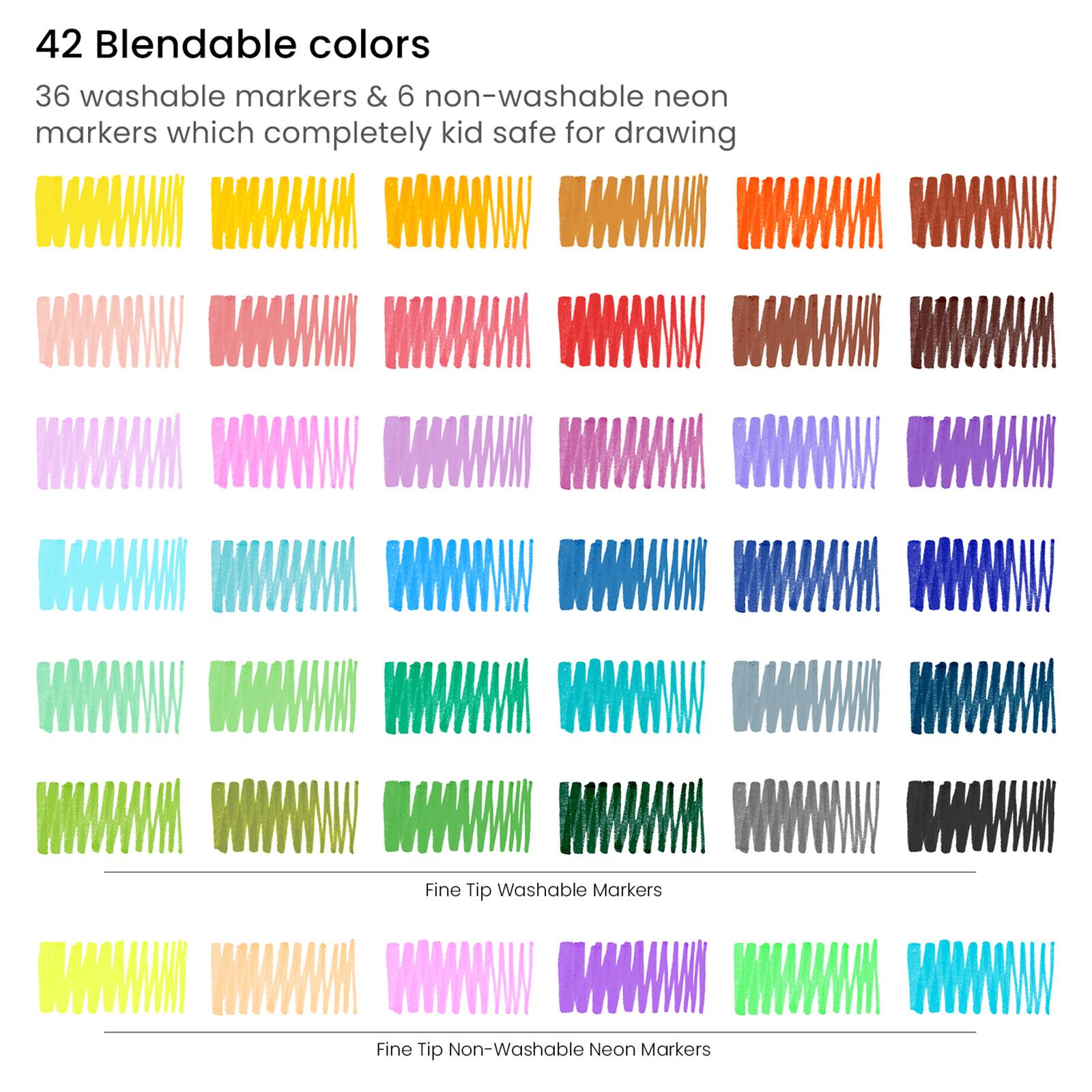 Arteza&#xAE; Kids Washable Markers, Broad Tip, 42 ct