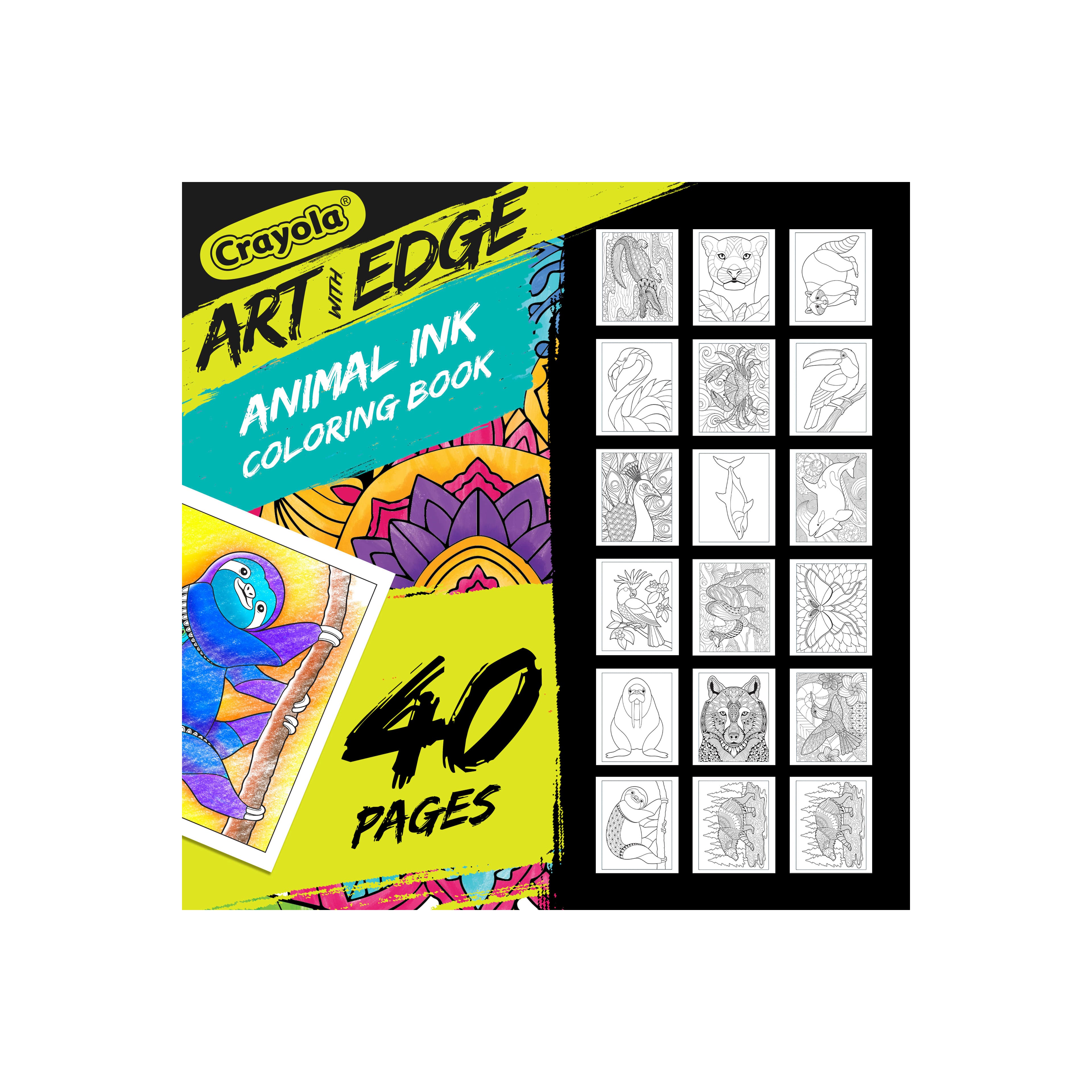 Crayola&#xAE; Art With Edge Animal Ink Coloring Book