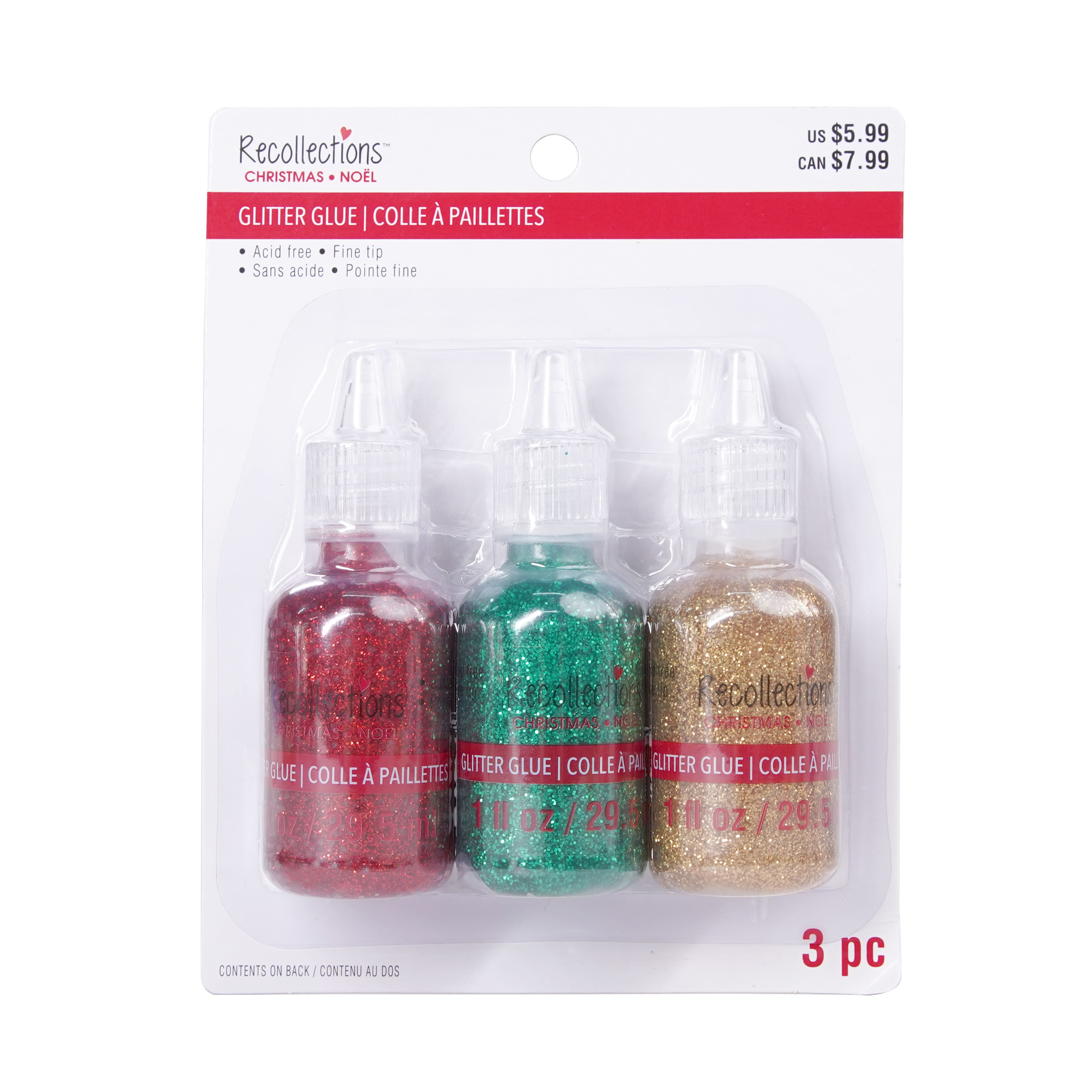 1oz. Festive Mix Glitter Glue, 3ct. by Recollections&#x2122;