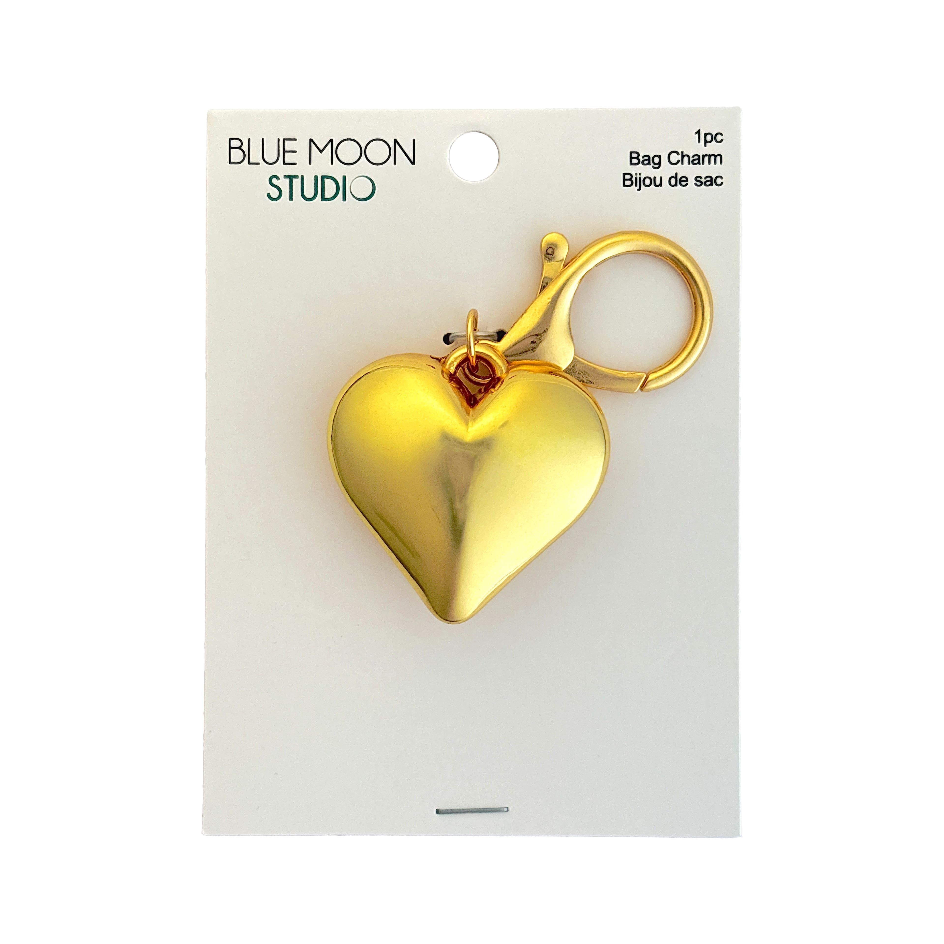 Blue Moon Studio&#x2122; Large Gold-Colored Heart Charm