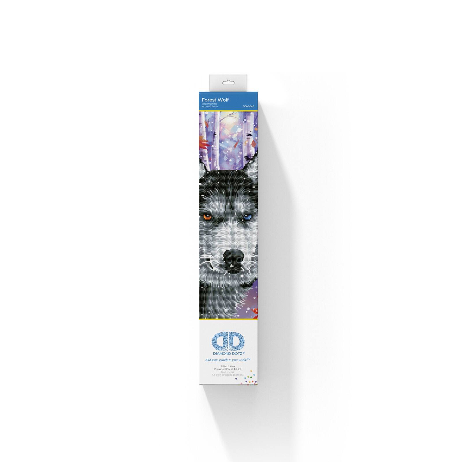 Diamond Dotz&#xAE; Intermediate Forest Wolf Diamond Painting Kit