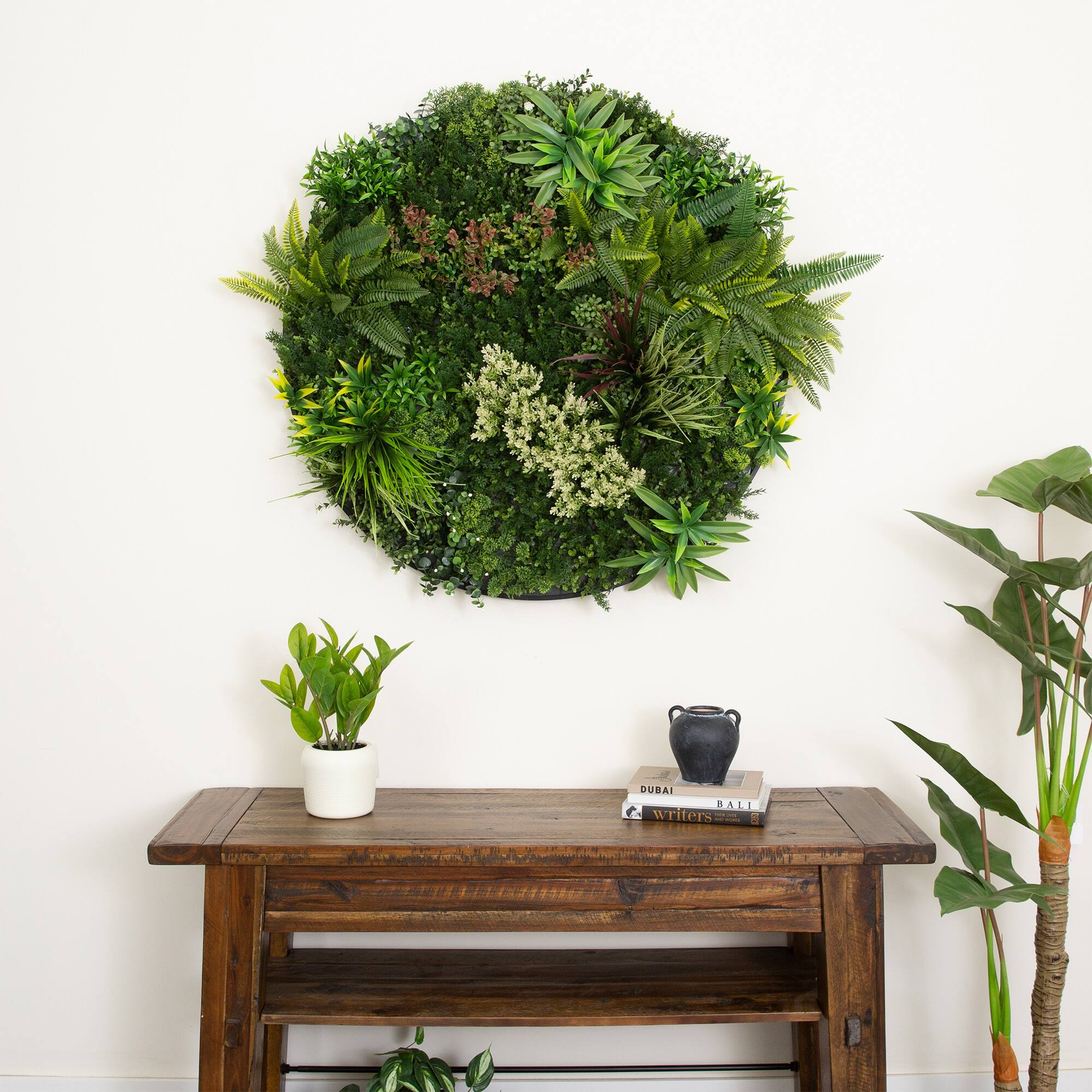 38&#x22; Framed Amazon Rainforest Artificial Living Wall Art Panel