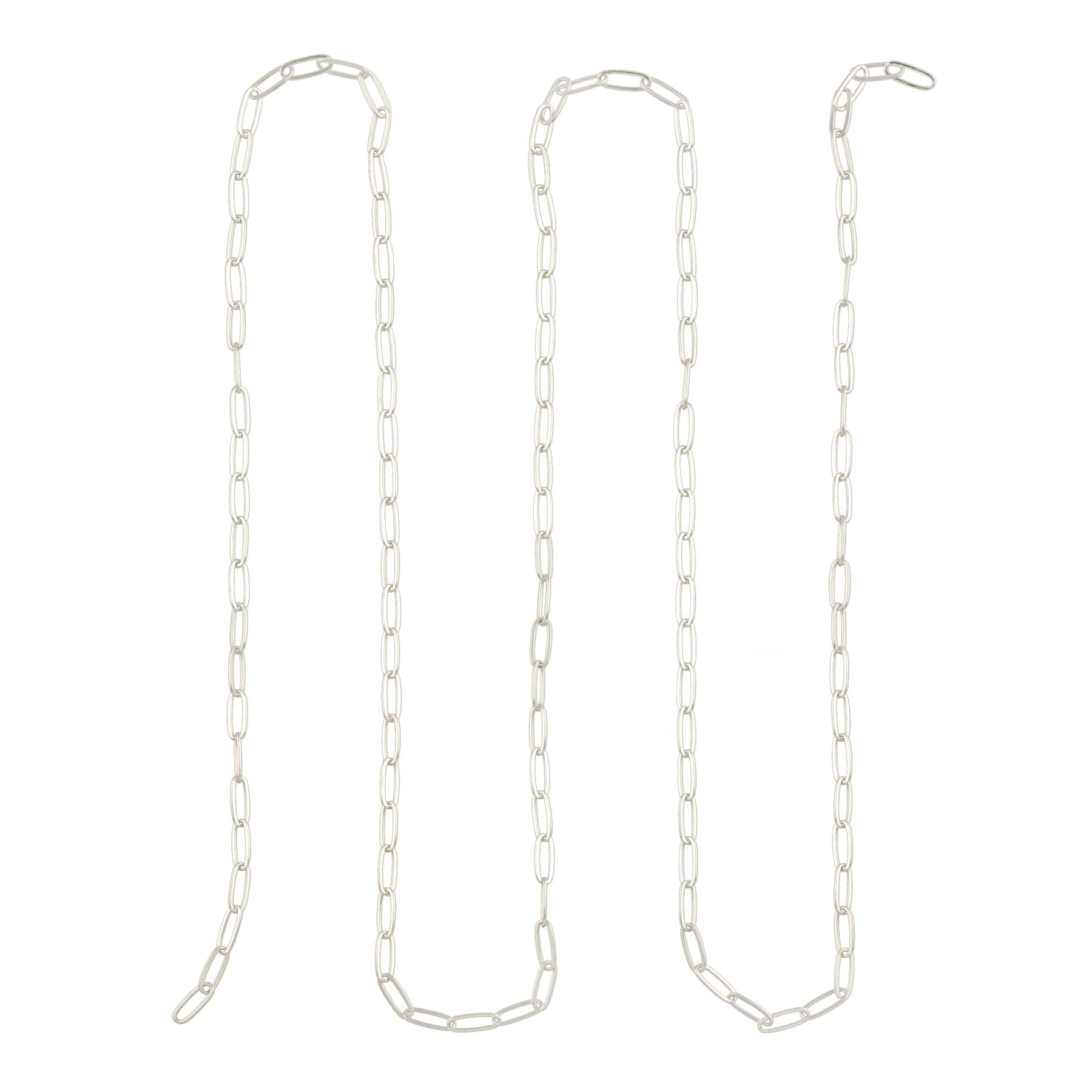 6 Pack: 36&#x22; Paperclip Necklace Chain by Bead Landing&#x2122;