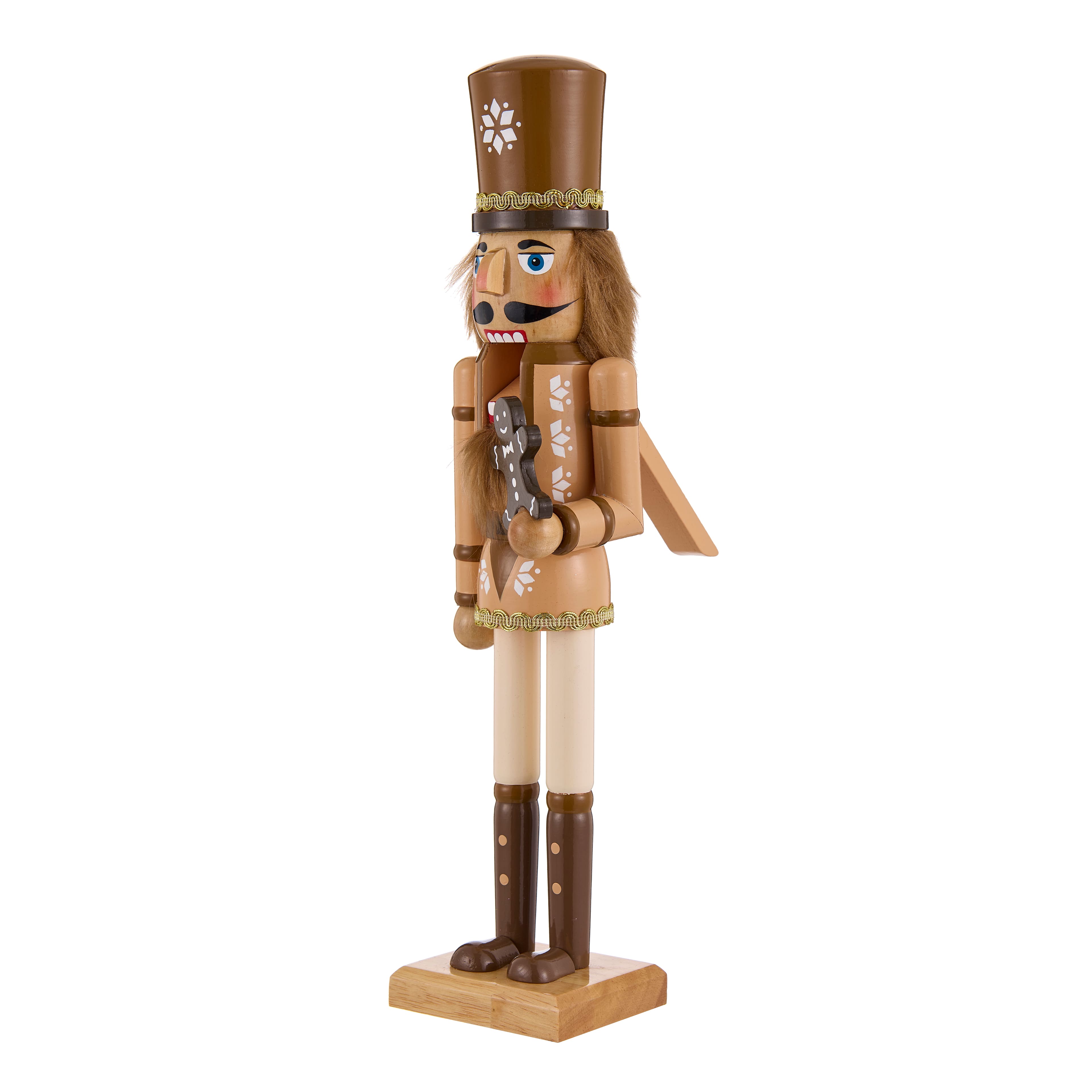 15.75&#x22; Gingerbread Nutcracker with Gingerbread Man by Ashland&#xAE;
