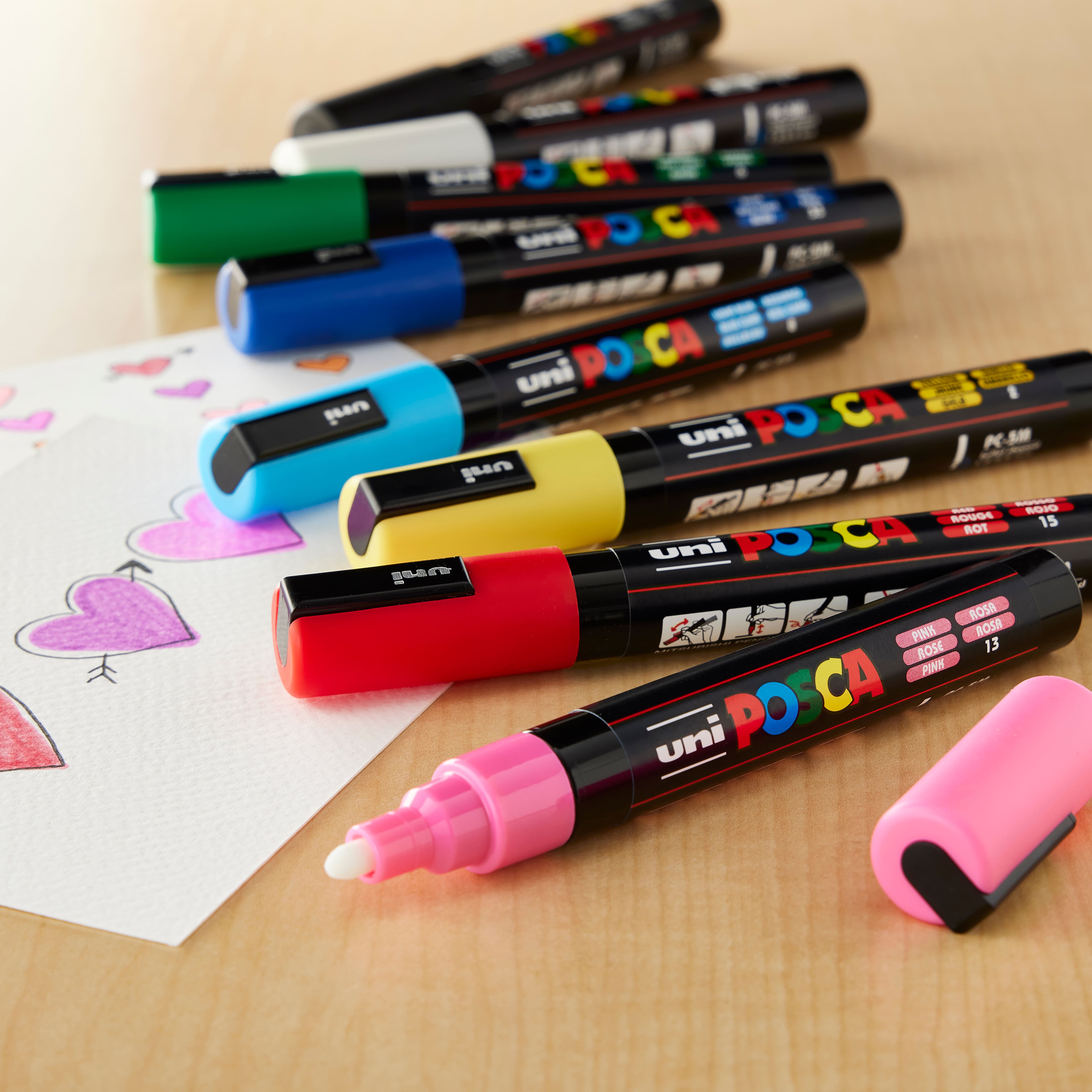 Uni Posca PC-3M Fine Tip Paint Marker Set