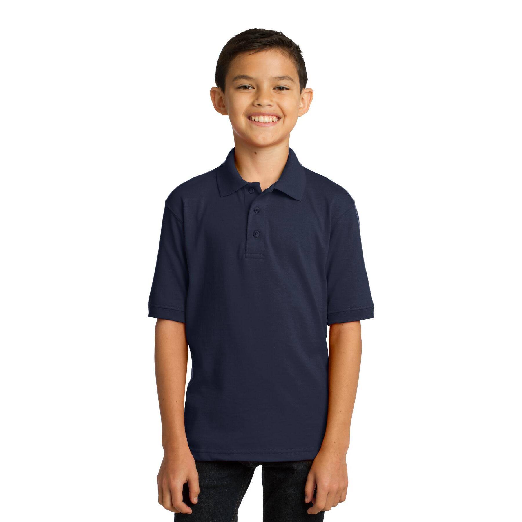 Port & Company® Youth Core Blend Jersey Knit Polo