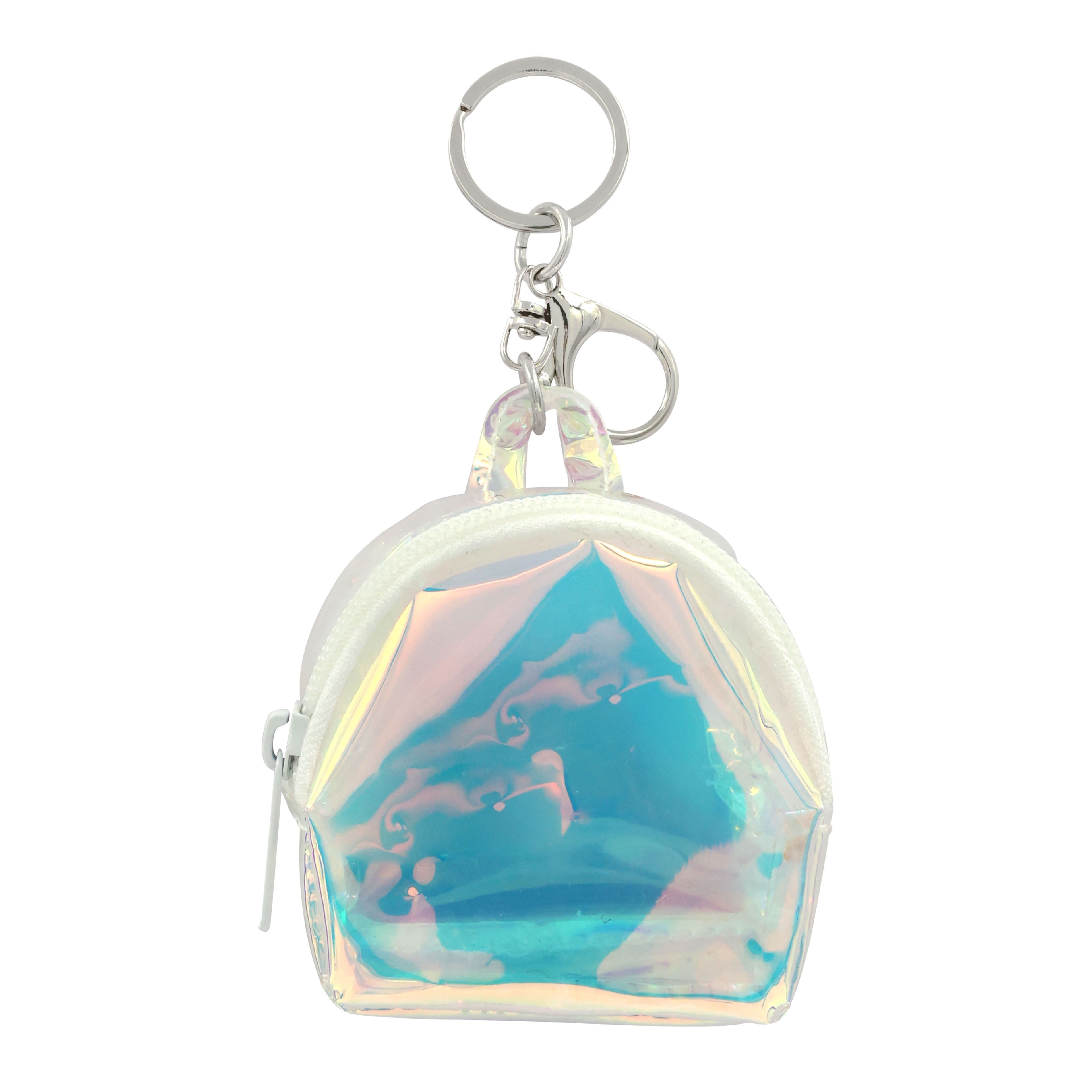 Back to Class Iridescent White Mini Backpack Keychain by Creatology&#x2122;