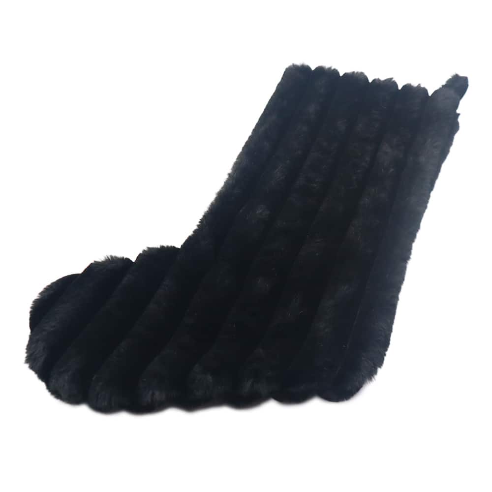 18&#x22; Dark Faux Fur Stripe Stocking by Ashland&#xAE;