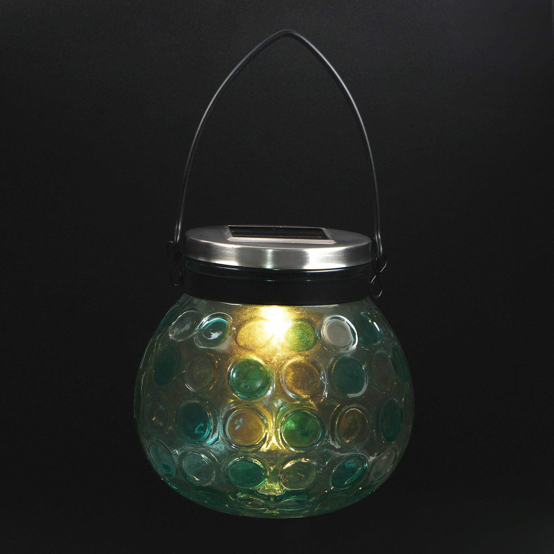 Solar Hanging Glass Lantern by Ashland