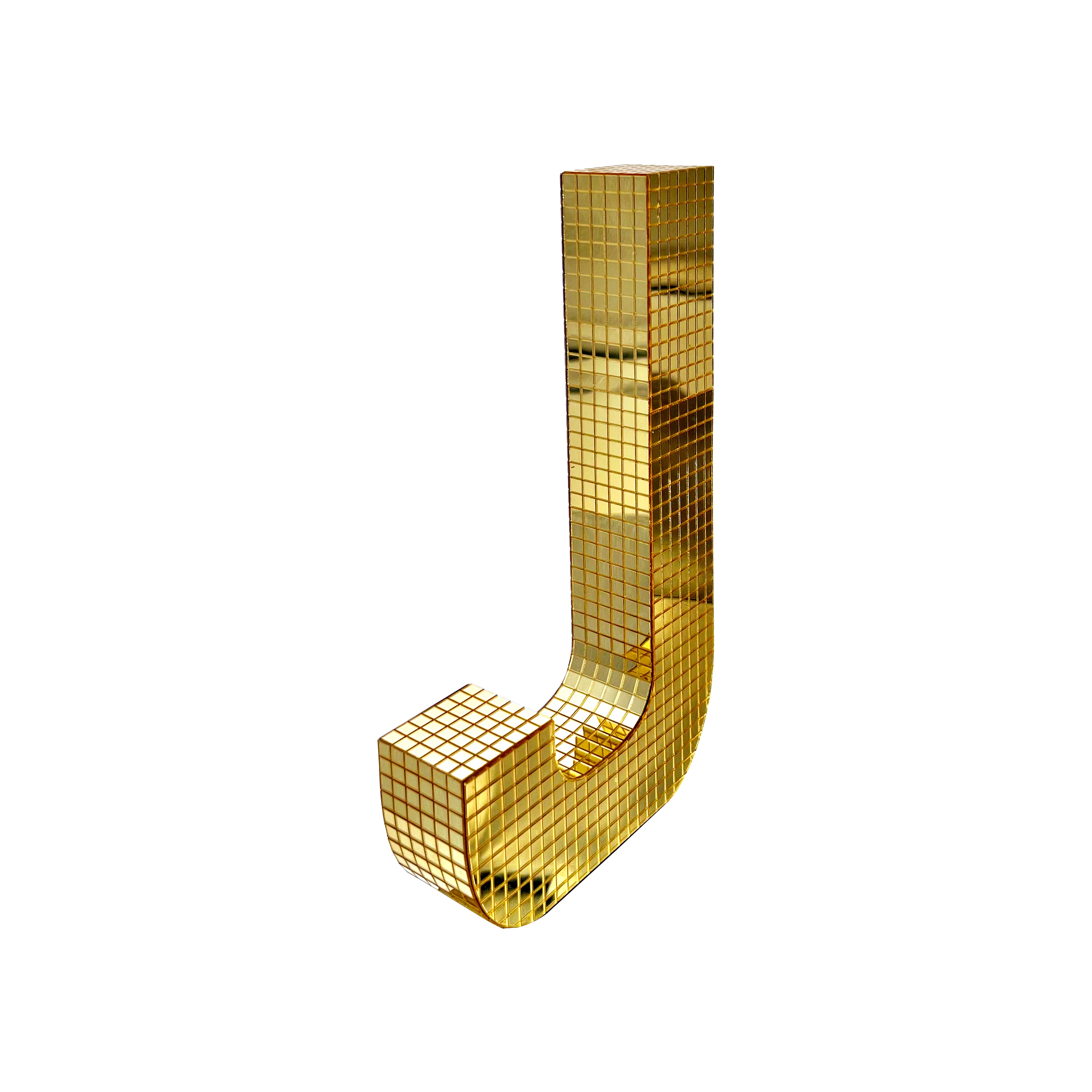 7.75&#x22; Gold Disco Tabletop Monogram Letter by Ashland&#xAE;