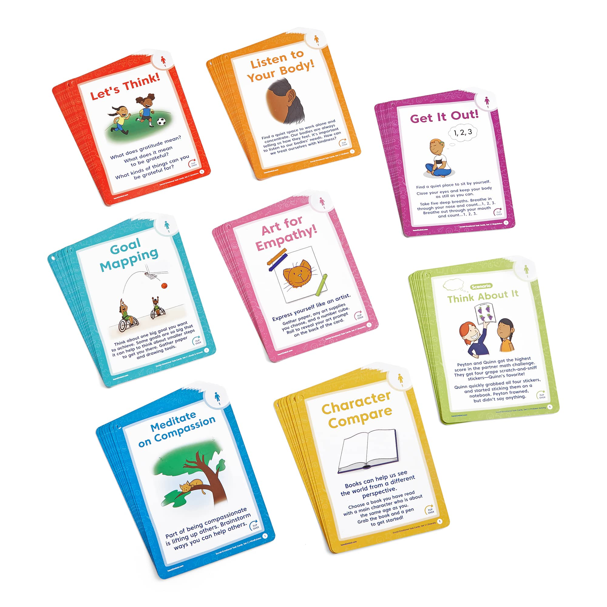 hand2mind&#xAE; Grade 3-5 Social-Emotional Task Cards