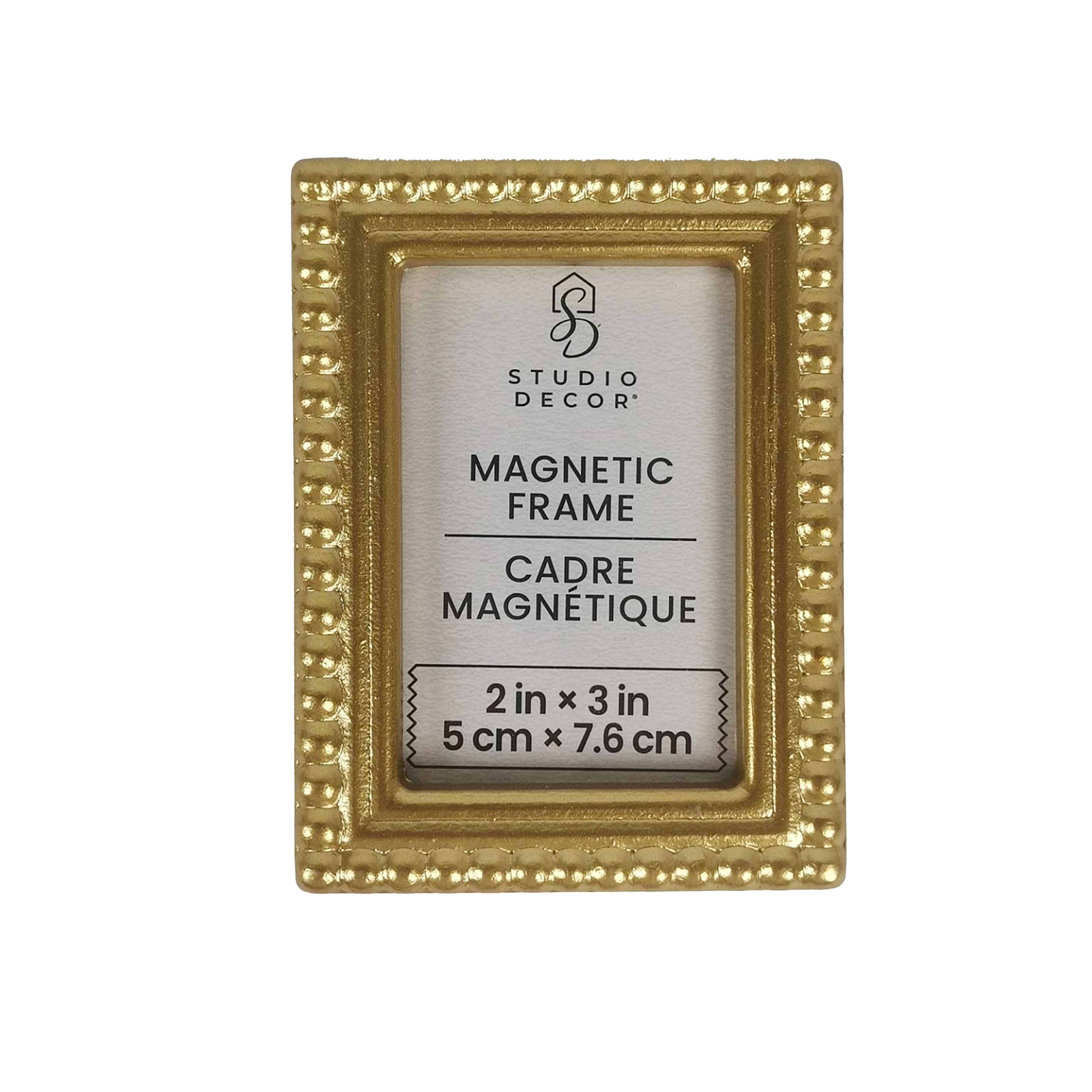 Mini Beaded Magnetic Frame by Studio Décor®, Color: Gold | Michaels