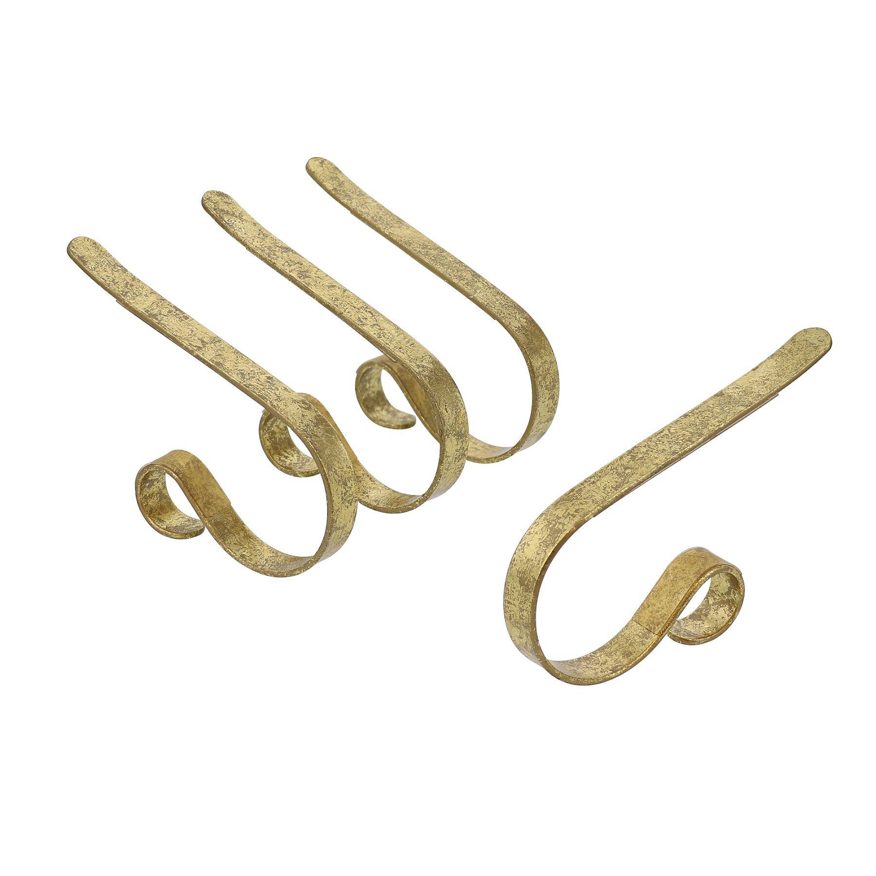 Original MantleClip® Gold Foil Stocking Holders, 4ct.