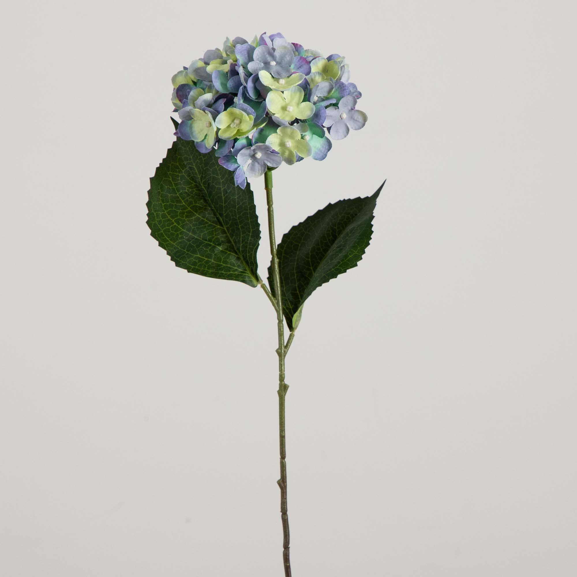 20&#x22; Blue Hydrangea Flower Stems, 3ct.