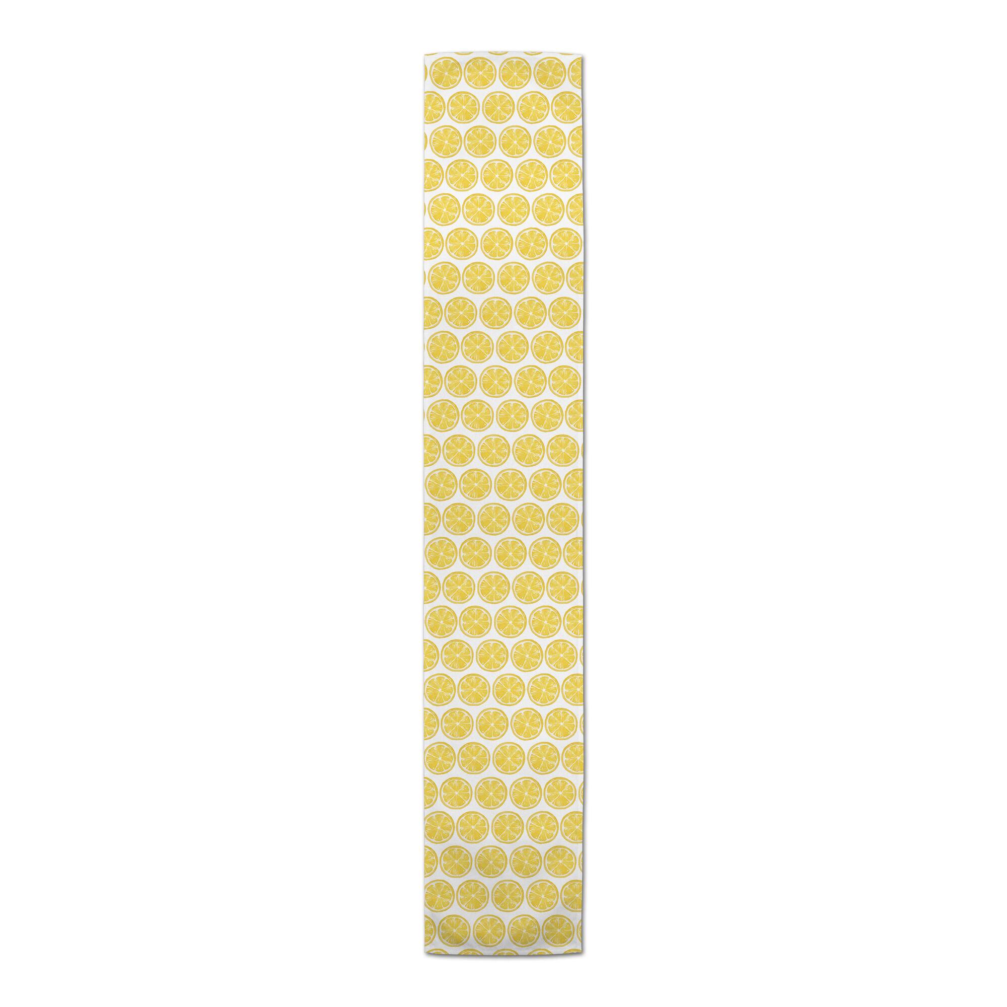 Lemon Slice Outdoor Table Runner