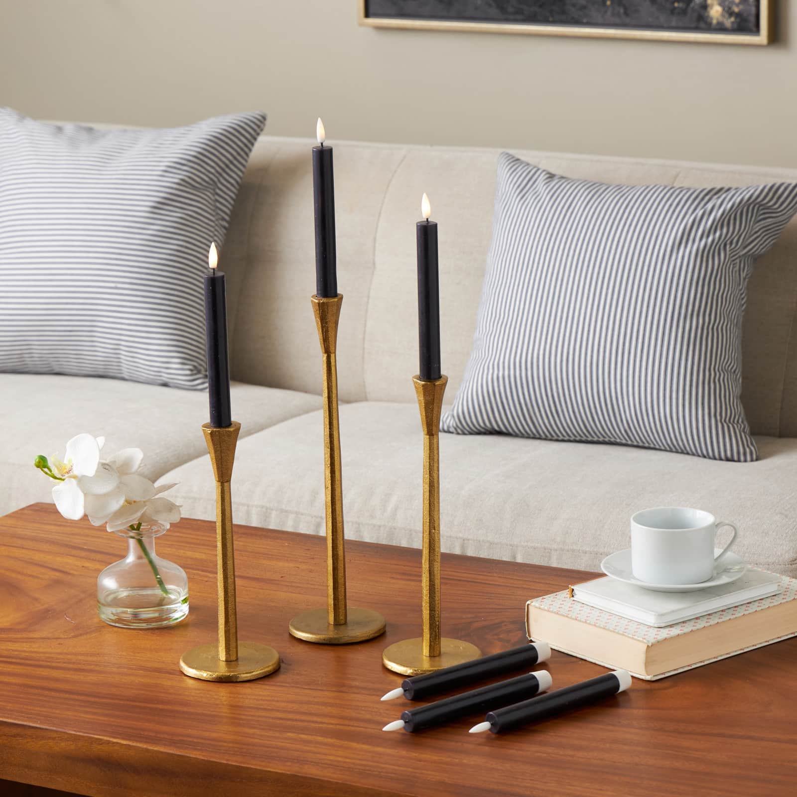 8" Flameless Wax Candles with Remote Control