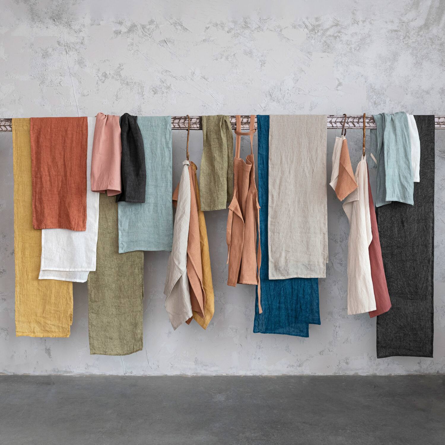 Hello Honey&#xAE; 108&#x22; Stonewashed Linen Table Runner