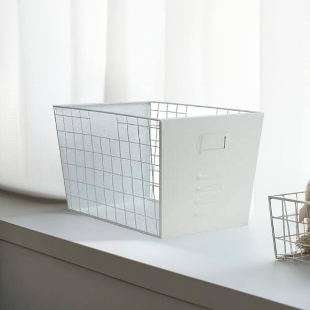 13&#x22; White Wire Multifunctional Basket
