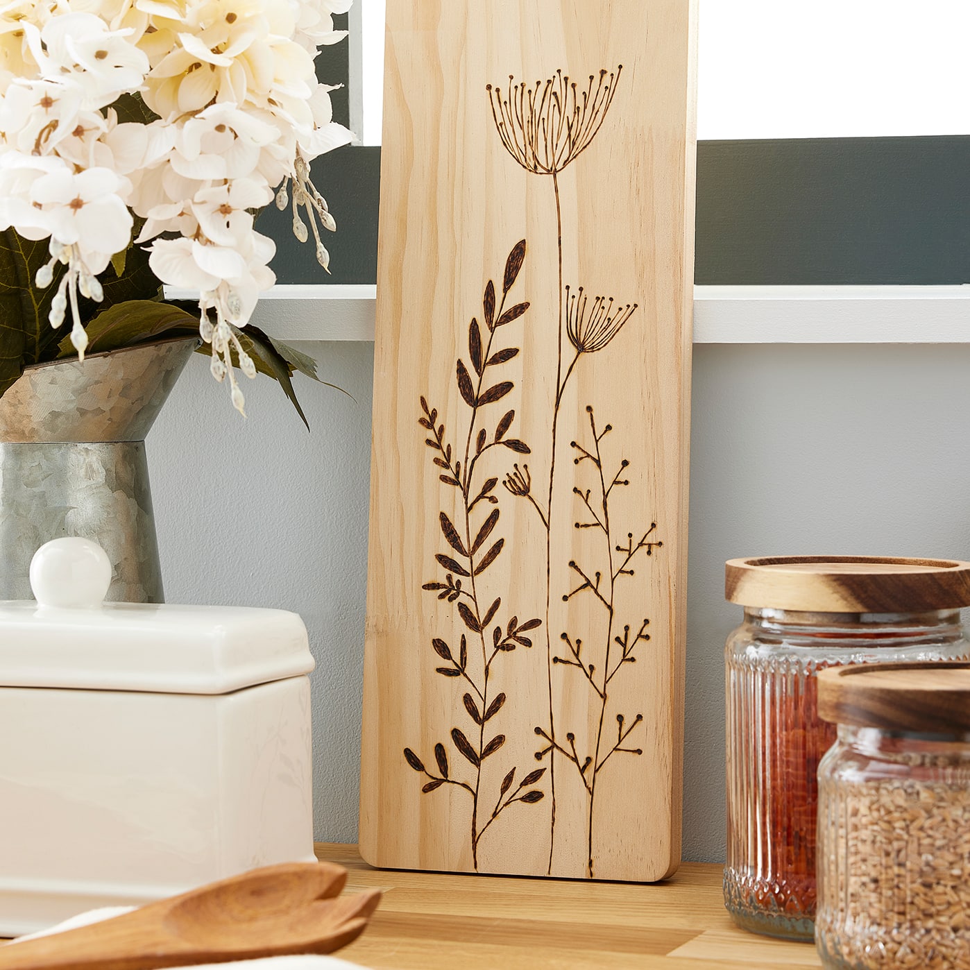 Woodburned Wood Paddle​