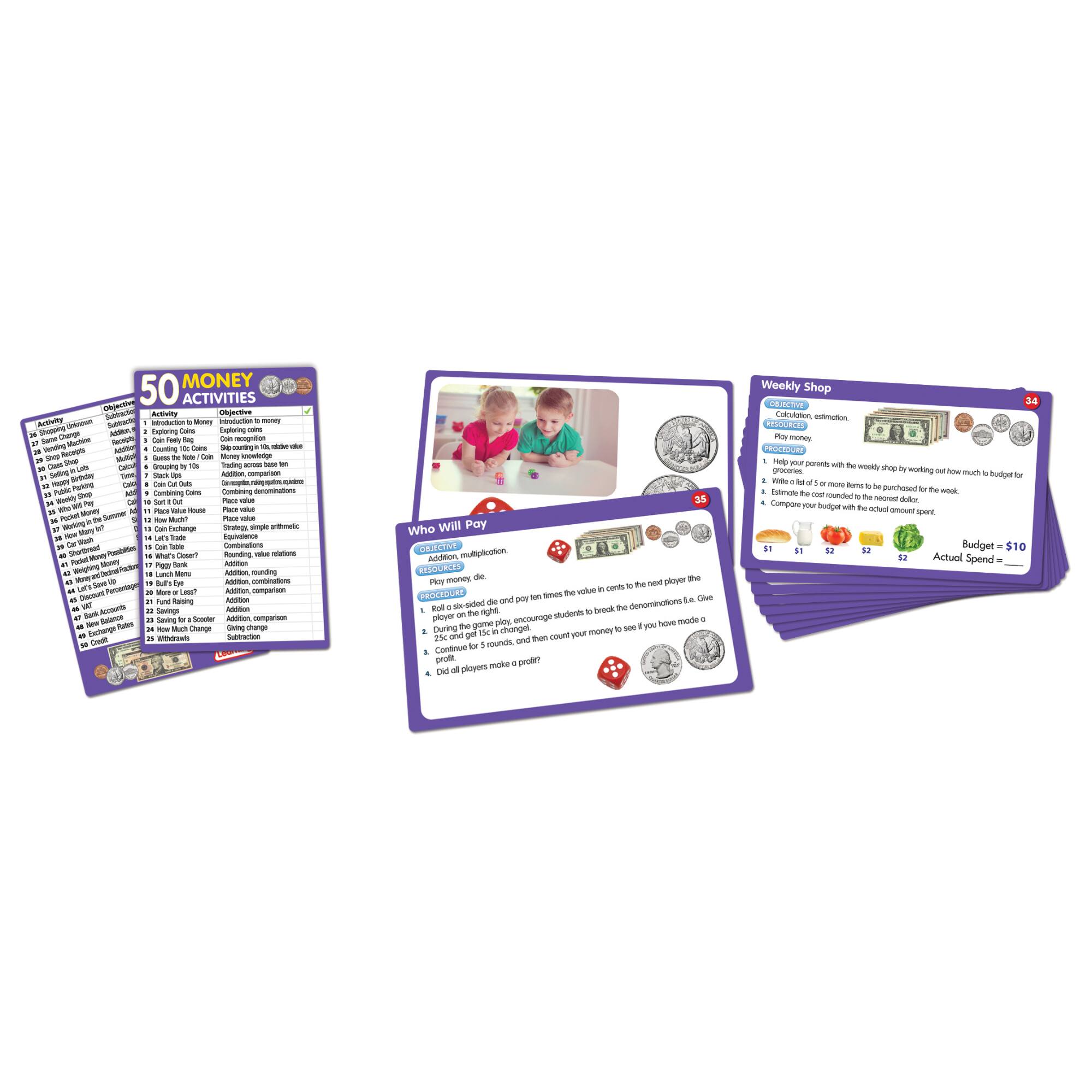 Junior Learning® 50 Money Activities Learning Set
