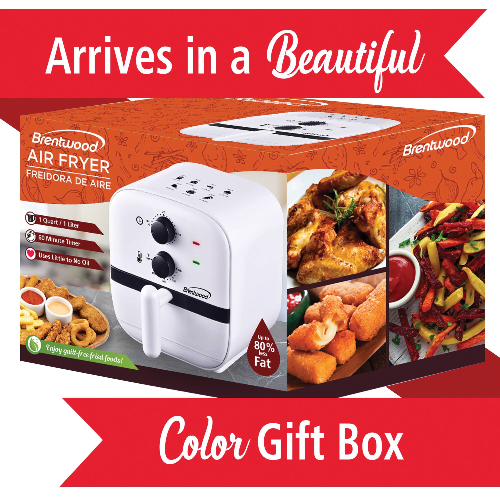 Brentwood White 1qt. 700 Watt Electric Air Fryer