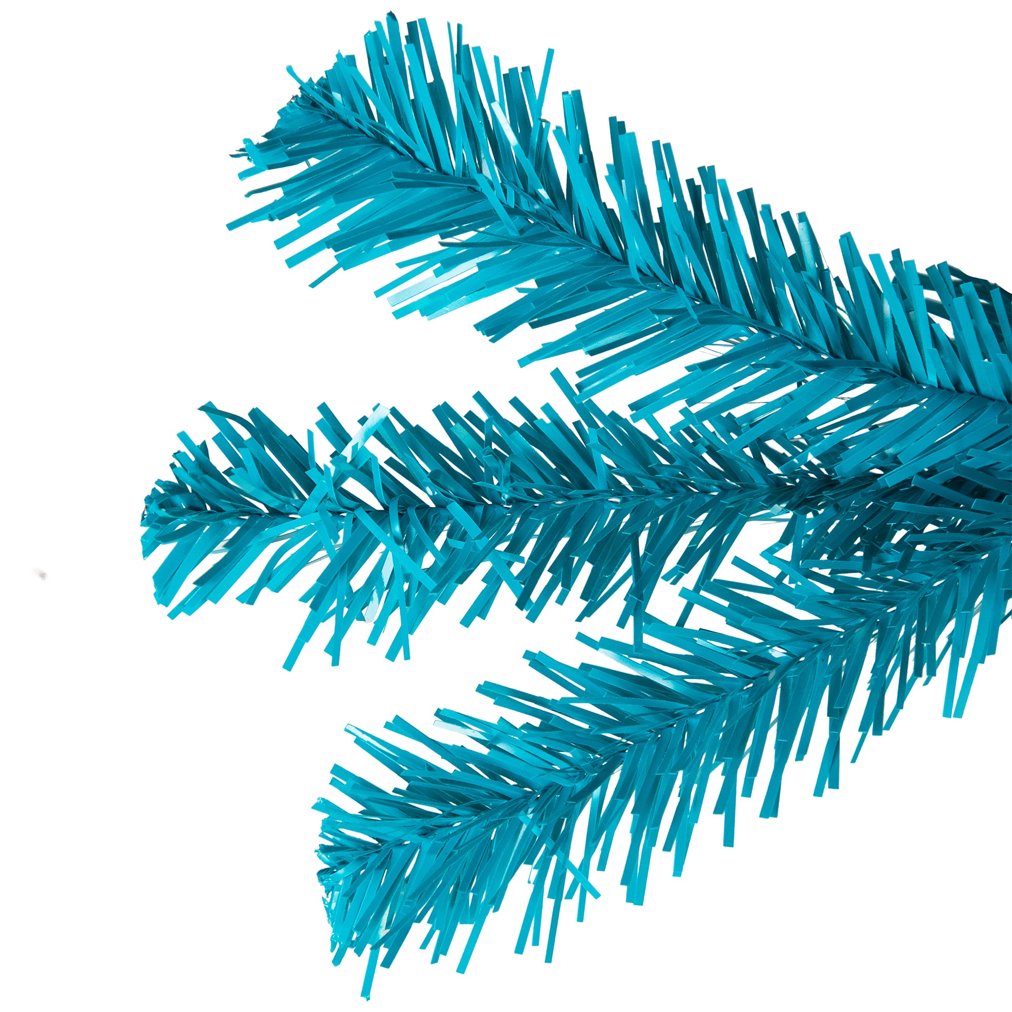 7ft. Pre-Lit Medium Turquoise Pine Artificial Christmas Tree, Clear Lights