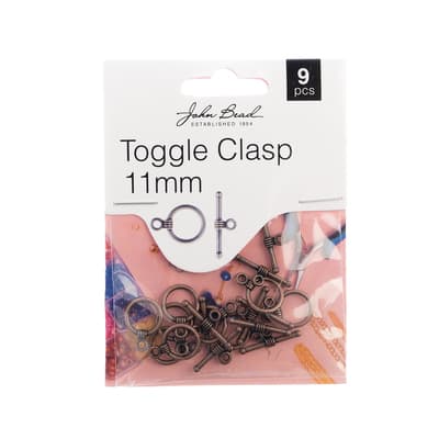 Must Have Findings - Toggle Clasp 11mm Antique Copper, 9pcs