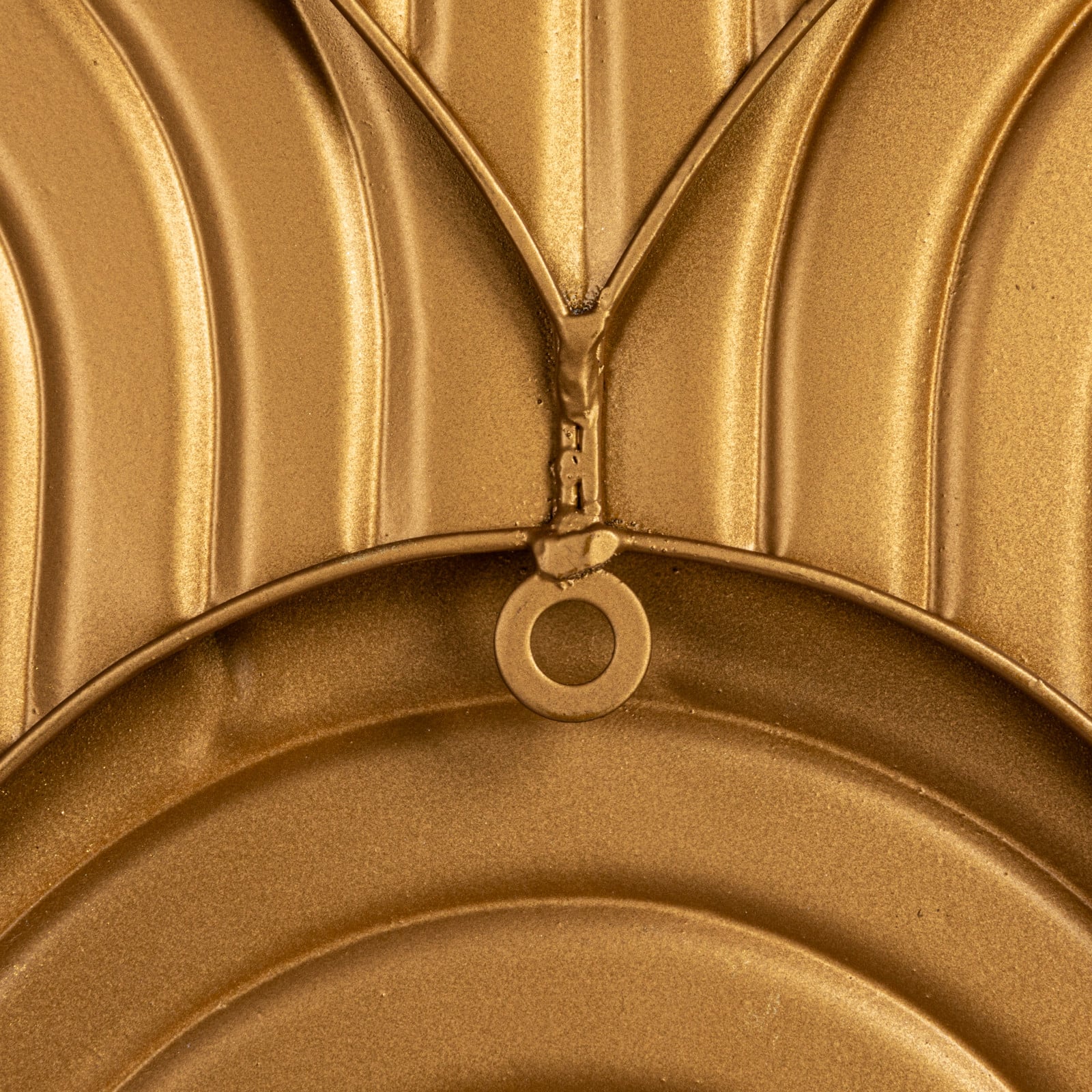 Hello Honey® 31.25" Gold Decorative Waves Metal Wall Art