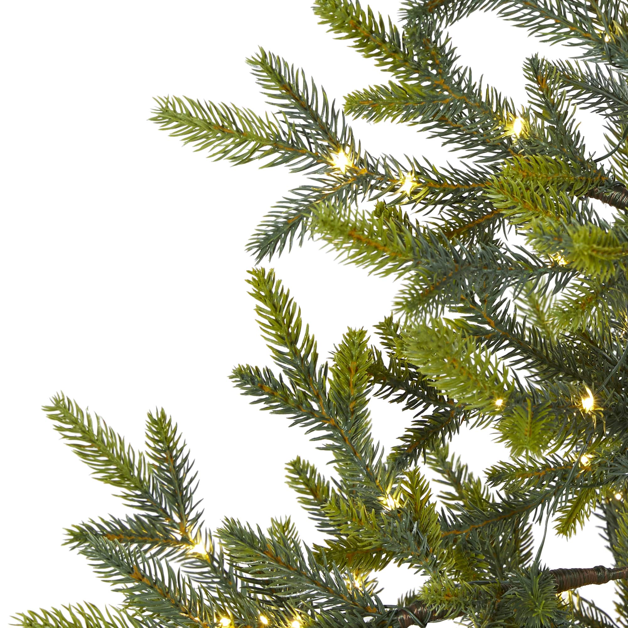4ft. Pre-Lit Fraser Fir Artificial Christmas Tree, Clear LED Lights ...