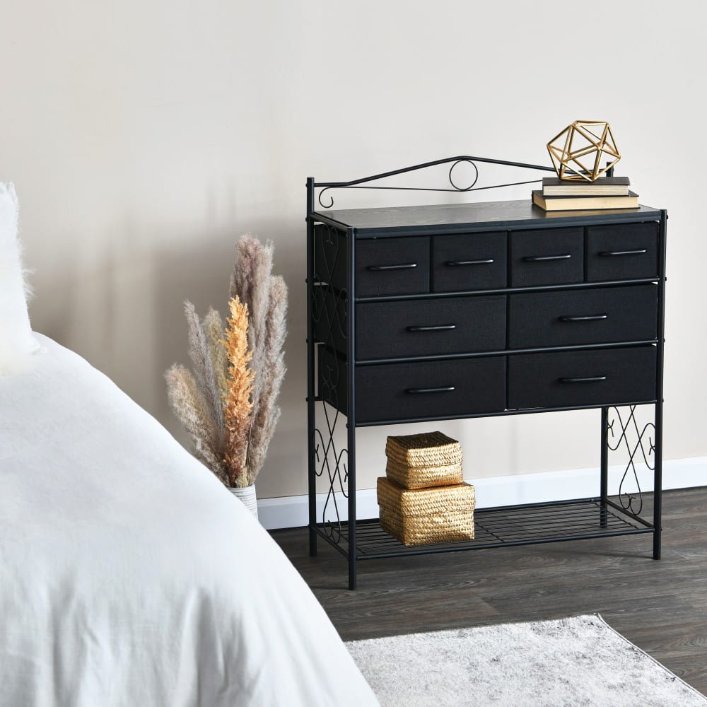 Household Essentials Victoria 8-Drawer Dresser with Shelf