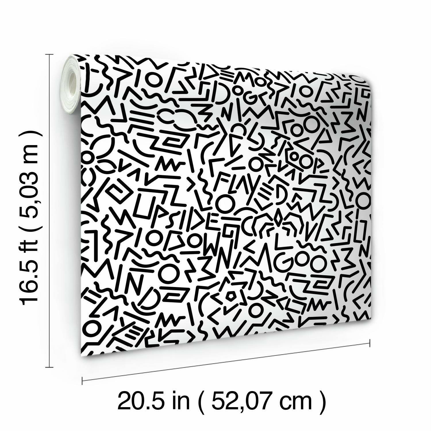 RoomMates Stranger Things Doodles Peel & Stick Wallpaper