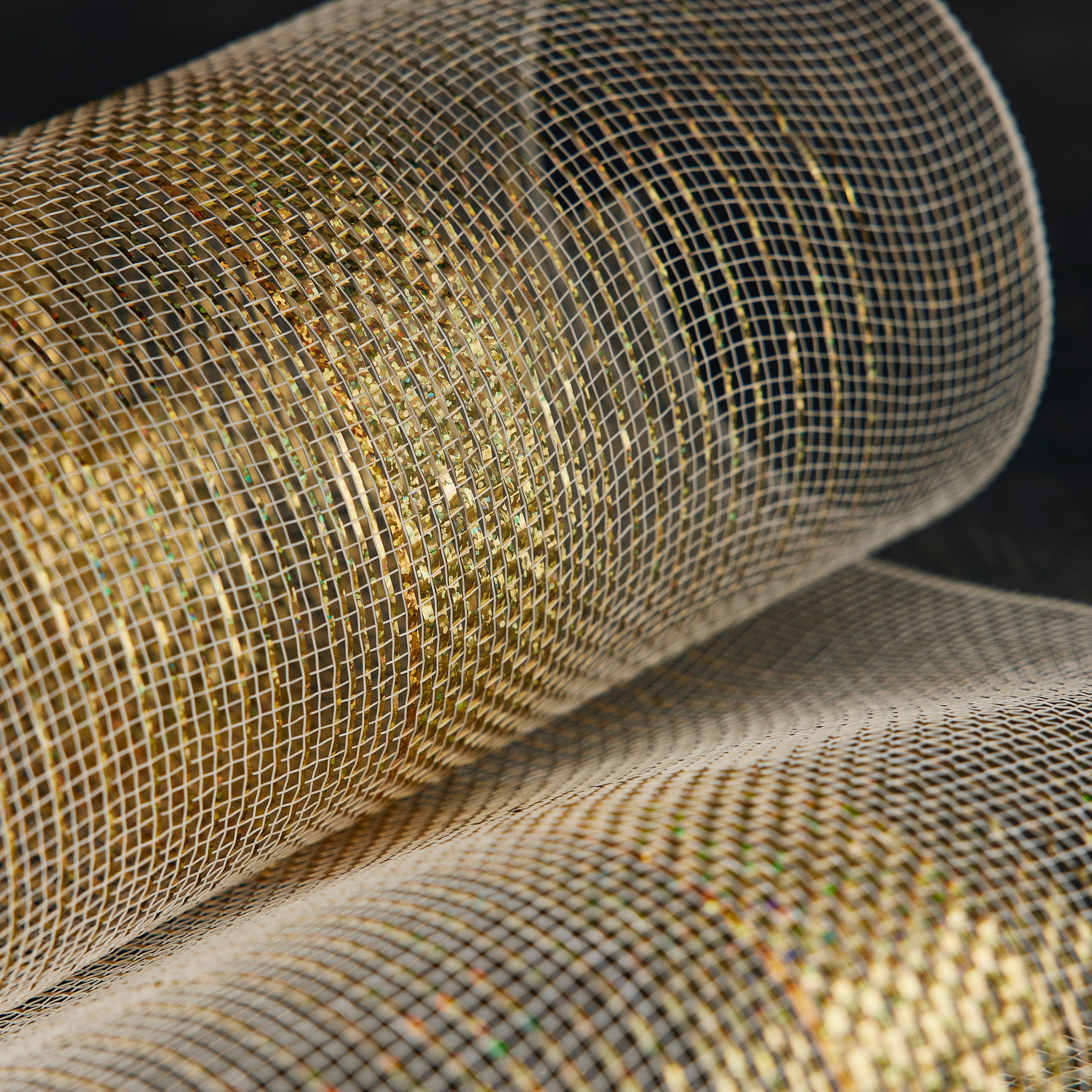 12 Pack: 10" x 6.3yd. Gold Ombre Mesh by Celebrate It™