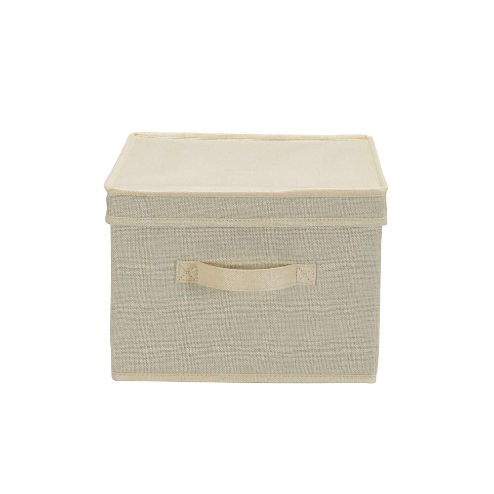 Household Essentials Fabric Storage Bin with Lid, 2ct.