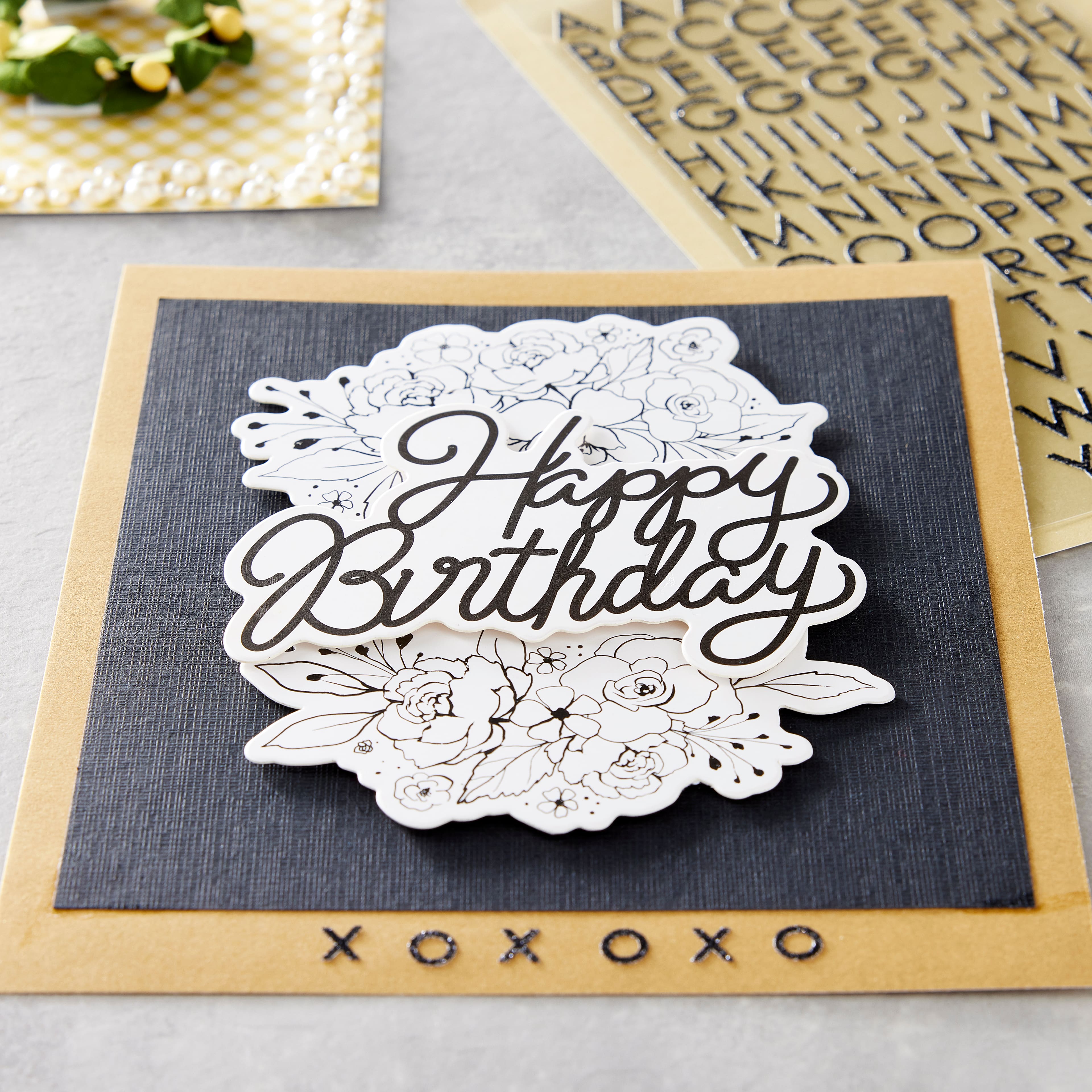 Black &#x26; White Birthday Sticker by Recollections&#x2122;