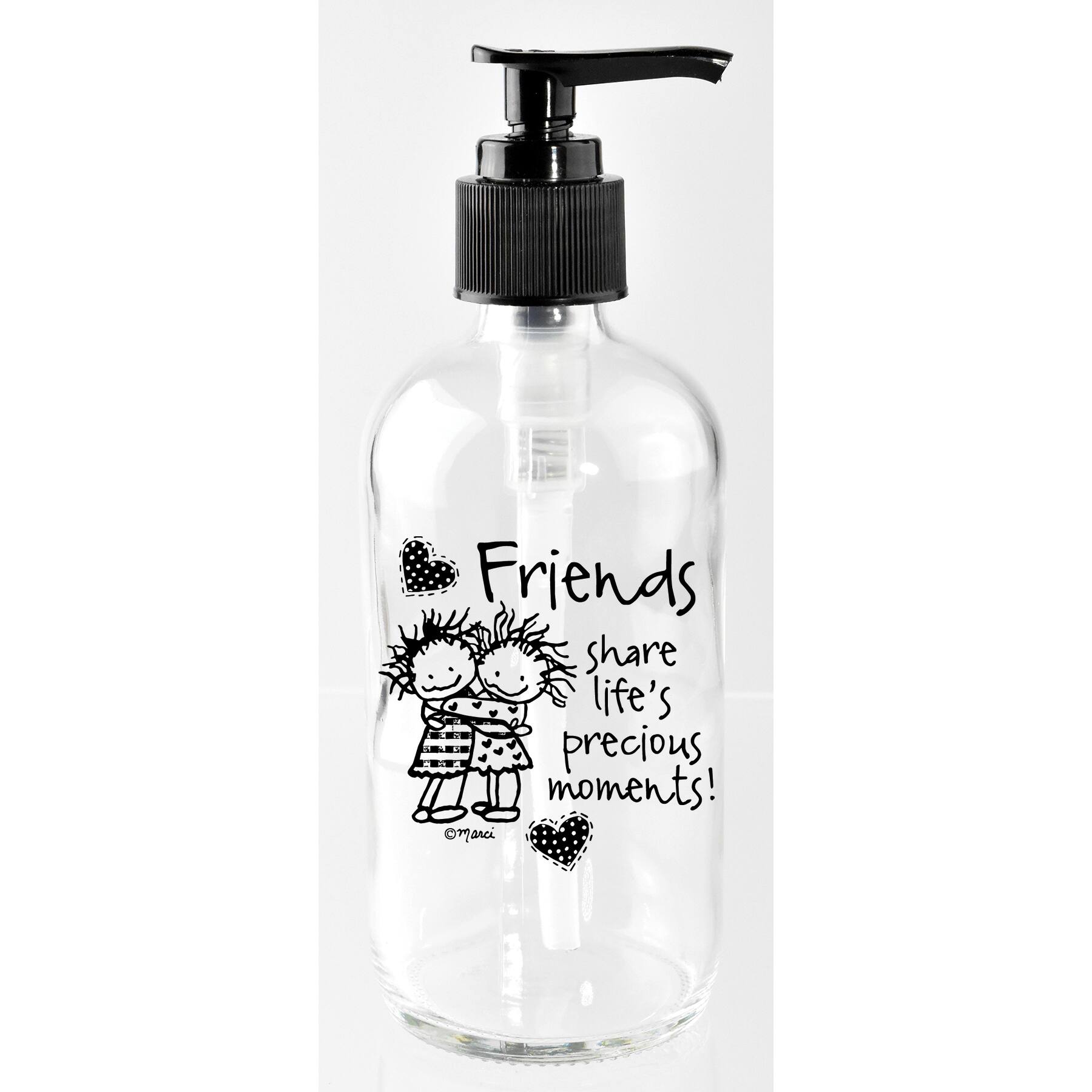 Marci Art 8oz. Friends Share Life's Soap Dispenser