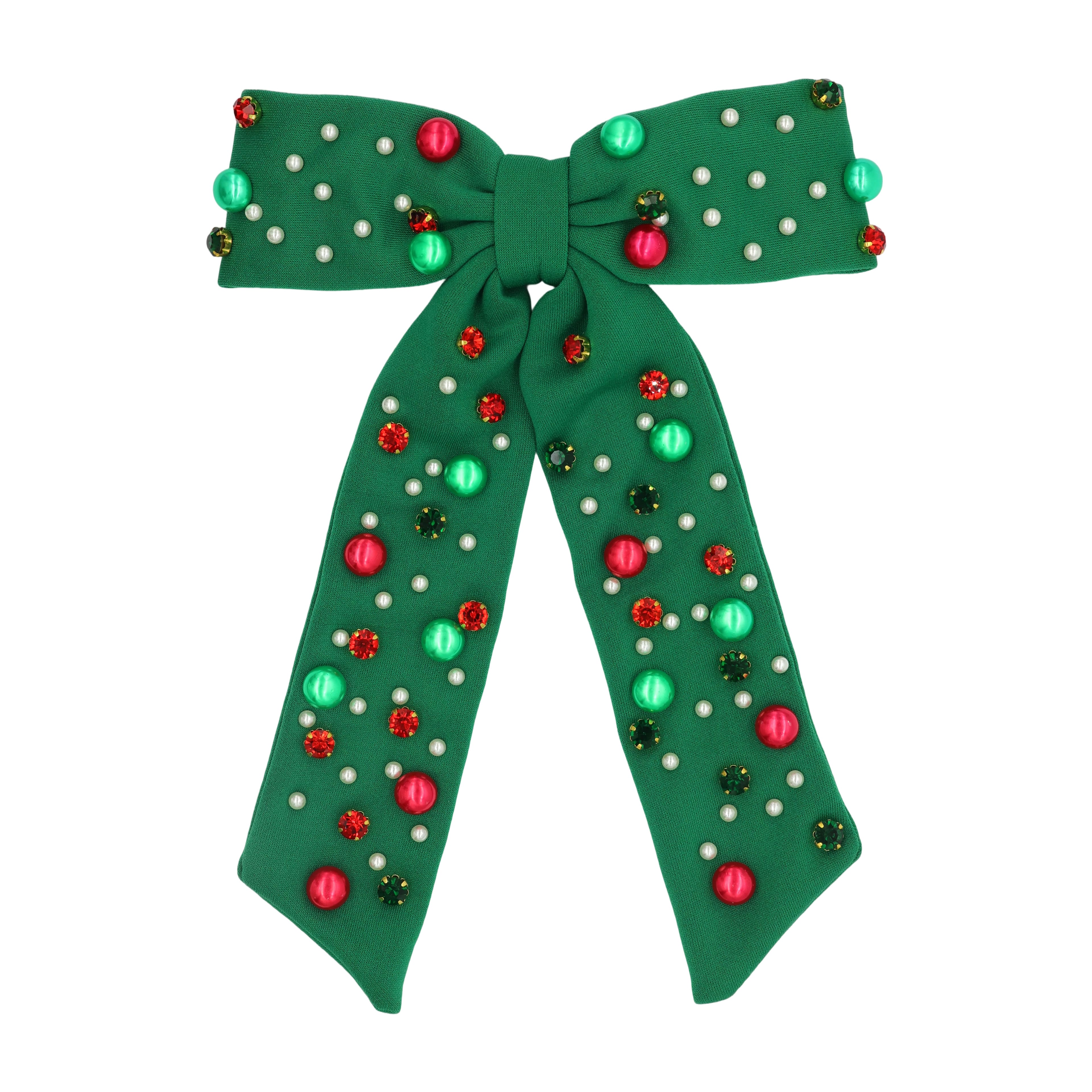 Beaded Hair Bow Clip by Celebrate It