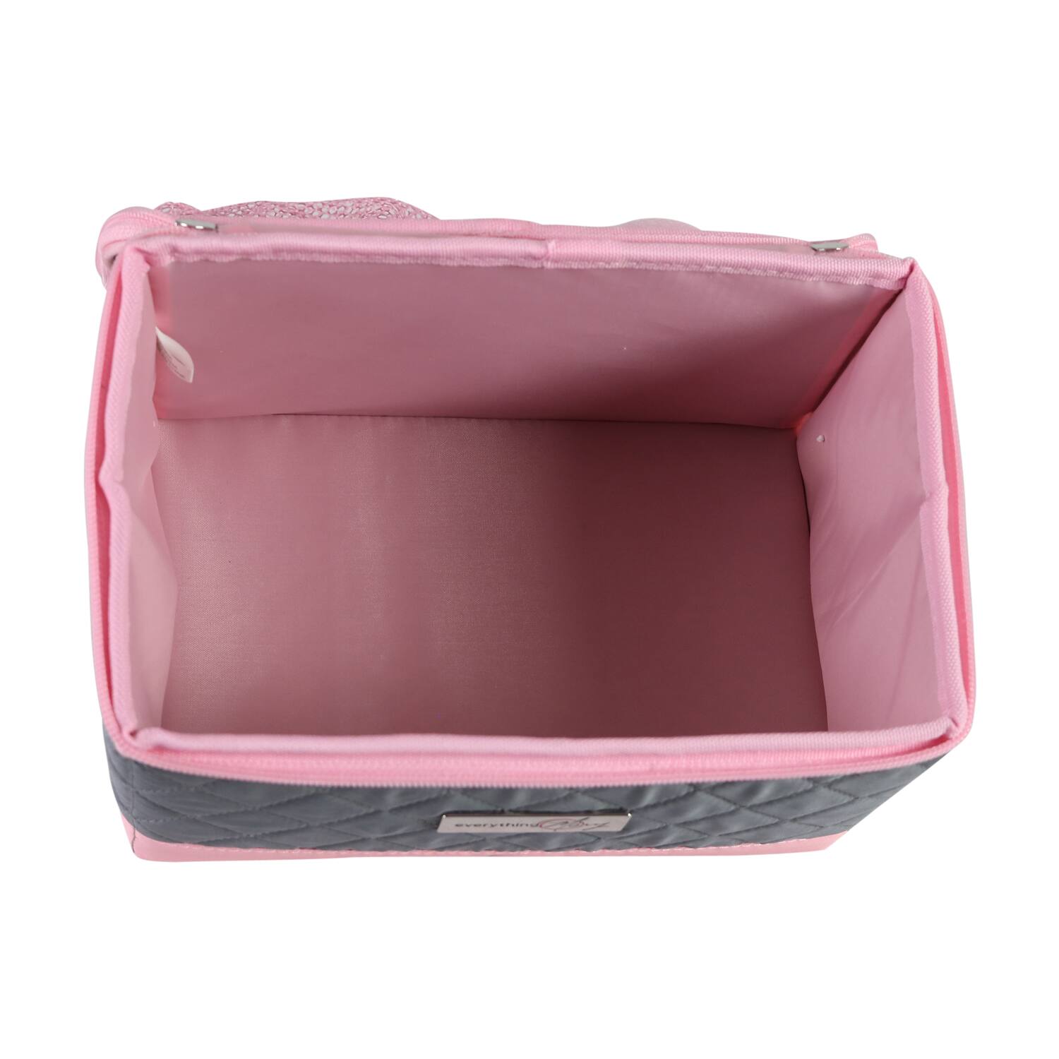 Everything Mary Pink & Gray Collapsible Sewing Kit Organizer Box