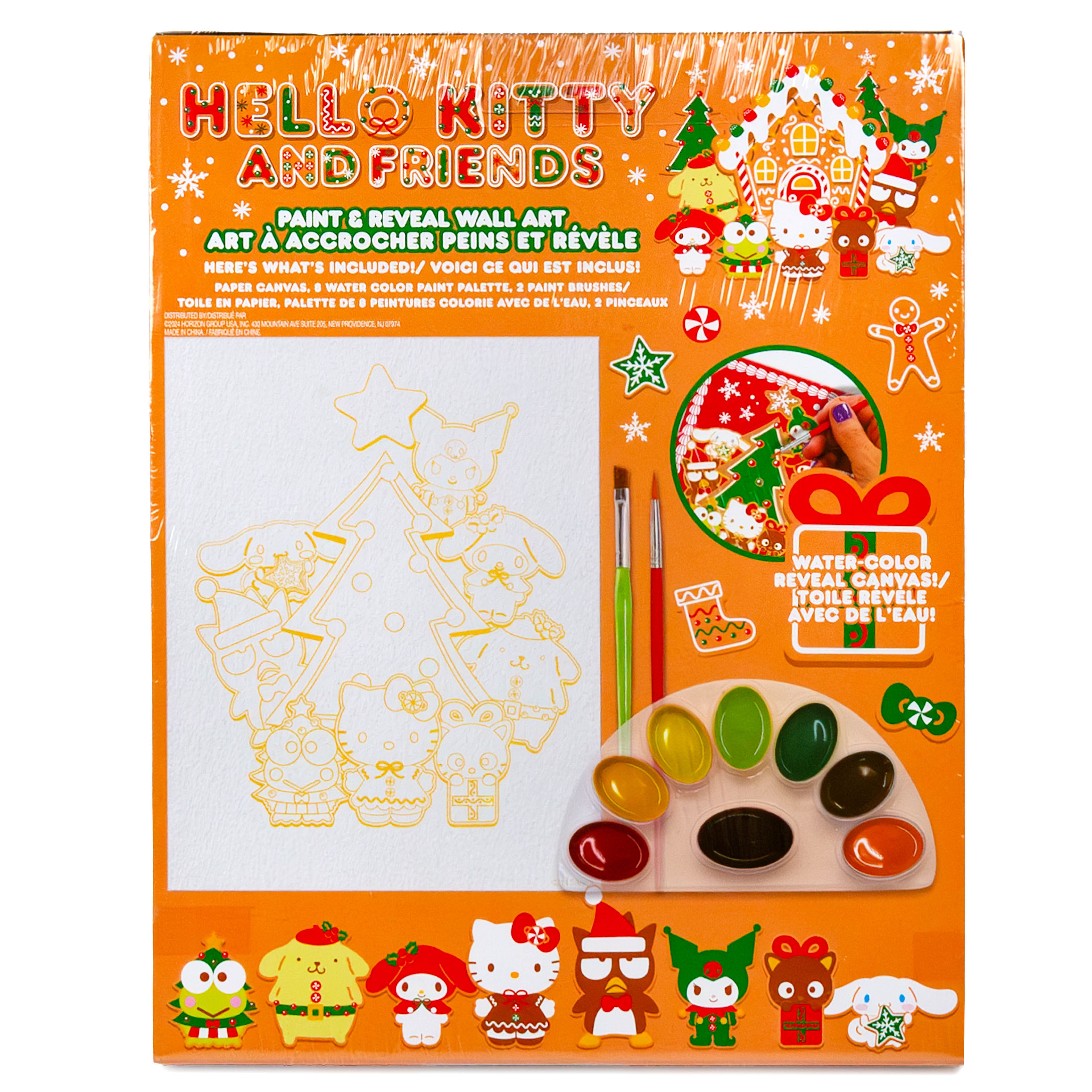 Hello Kitty&#xAE; &#x26; Friends Paint &#x26; Reveal Holiday Wall Art