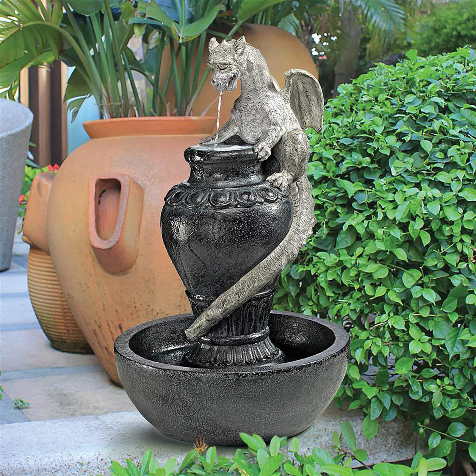 Design Toscano The Viper Dragon Sculptural Fountain
