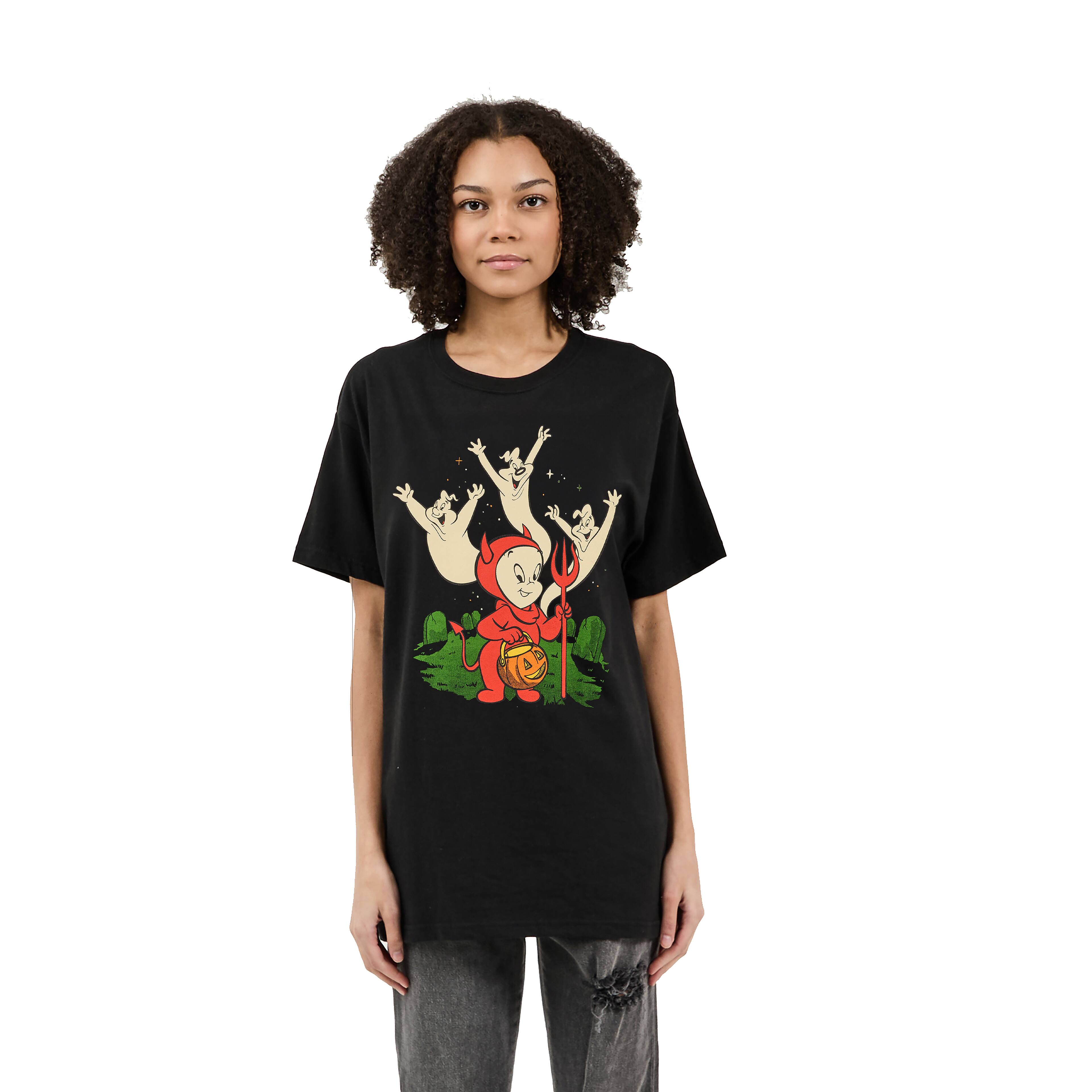 Casper&#x2122; Black Vintage Halloween Adult Crew Neck T-Shirt