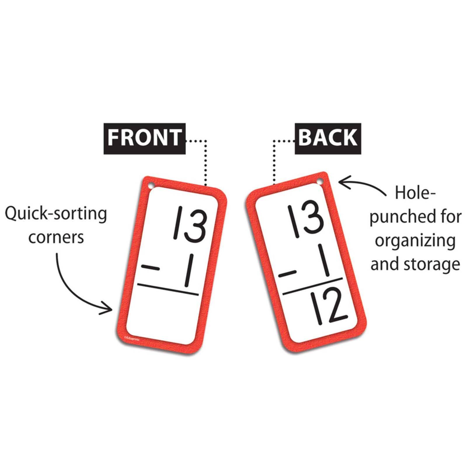 Edupress&#x2122; Subtraction All Facts 0-12 Flash Cards