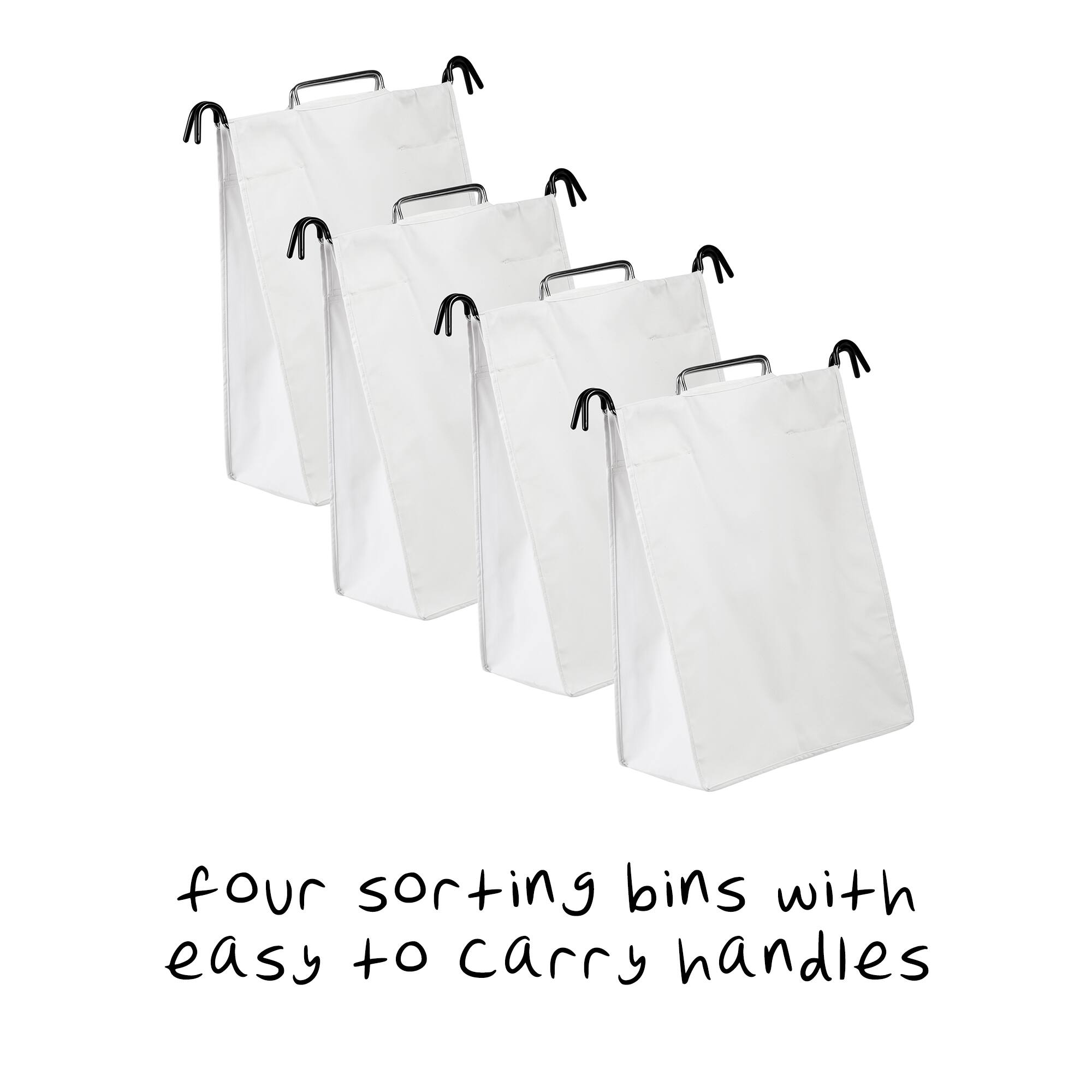 Honey Can Do Chrome Quad Laundry Sorter