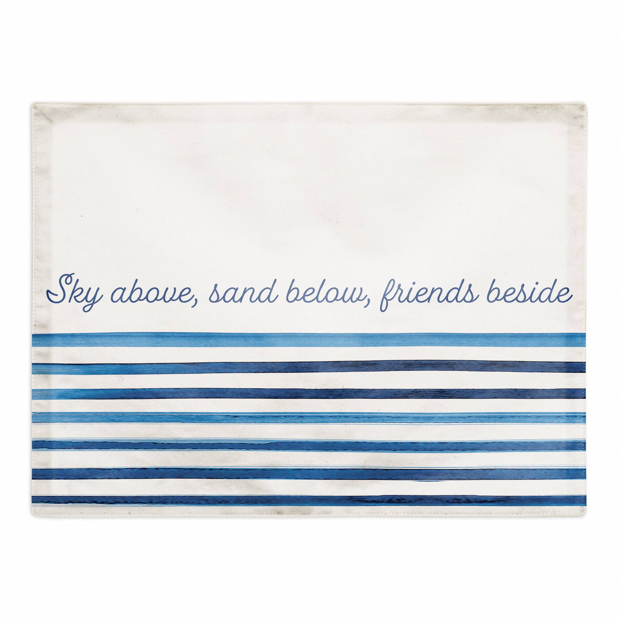 Sky Above Sand Below Cotton Twill Placemat