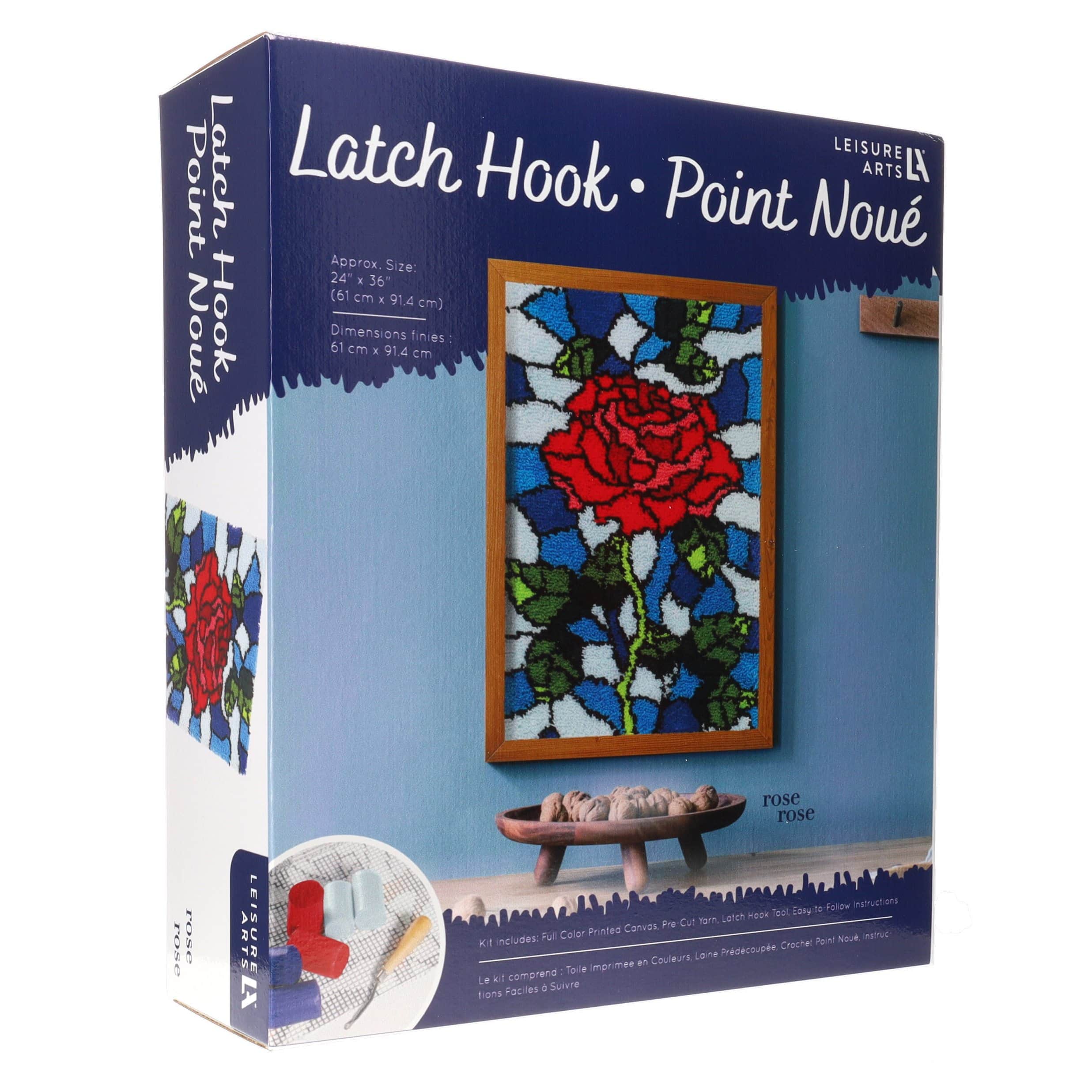 Leisure Arts&#xAE; Rose Latch Hook Kit