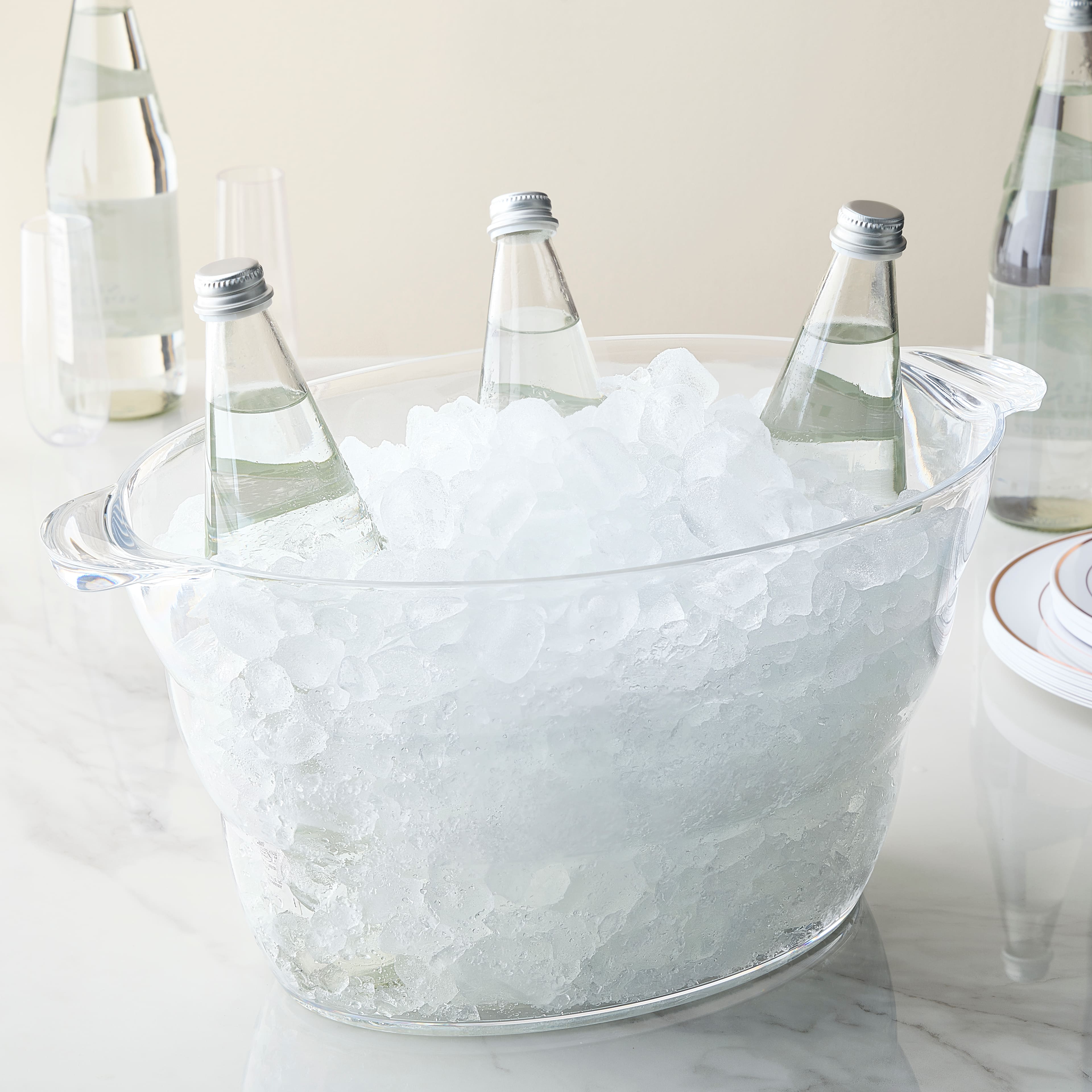8 Pack: 3.17gal. Clear Plastic Ice Pail by Celebrate It™