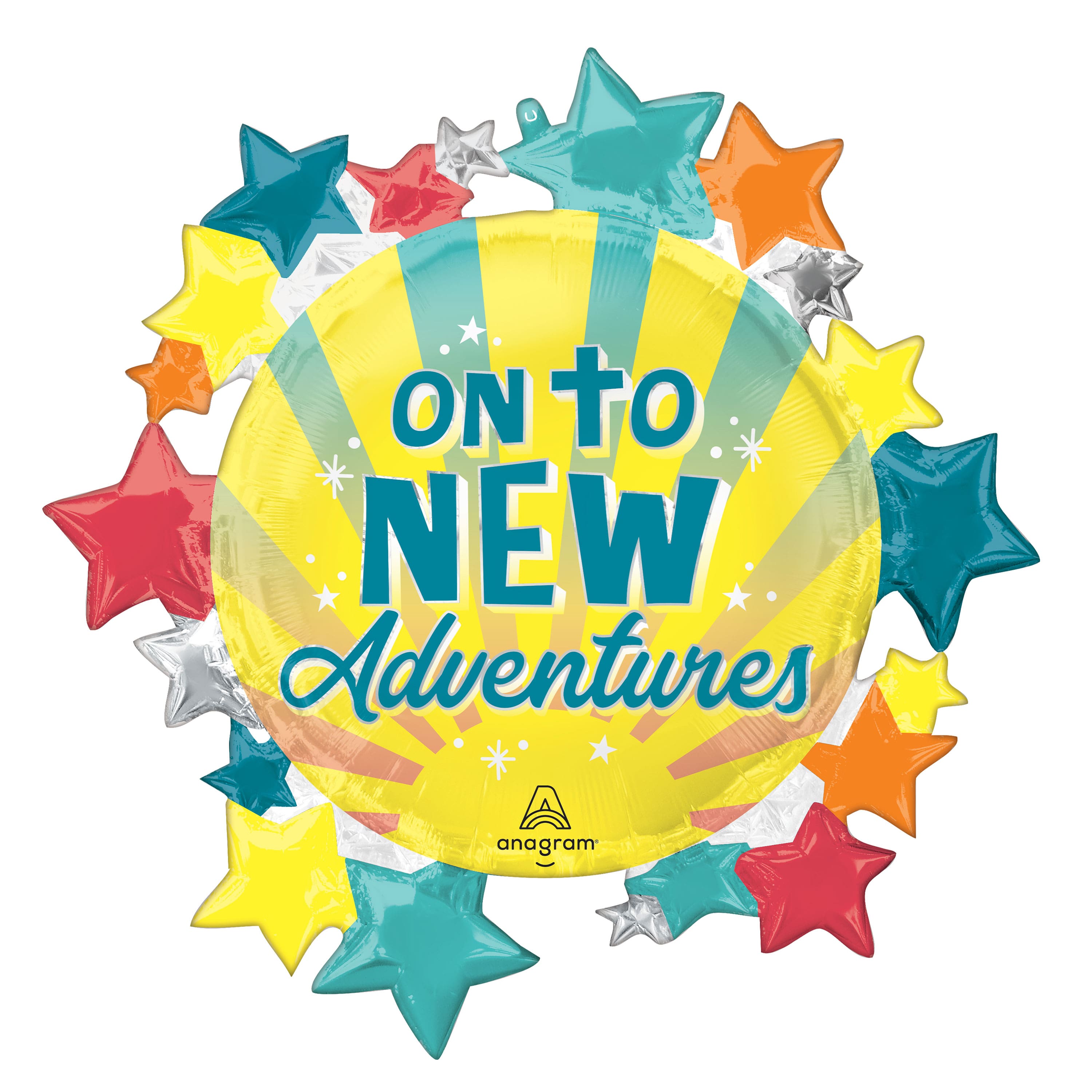 SuperShape&#xAE; 30&#x22; On to New Adventures Foil Balloon