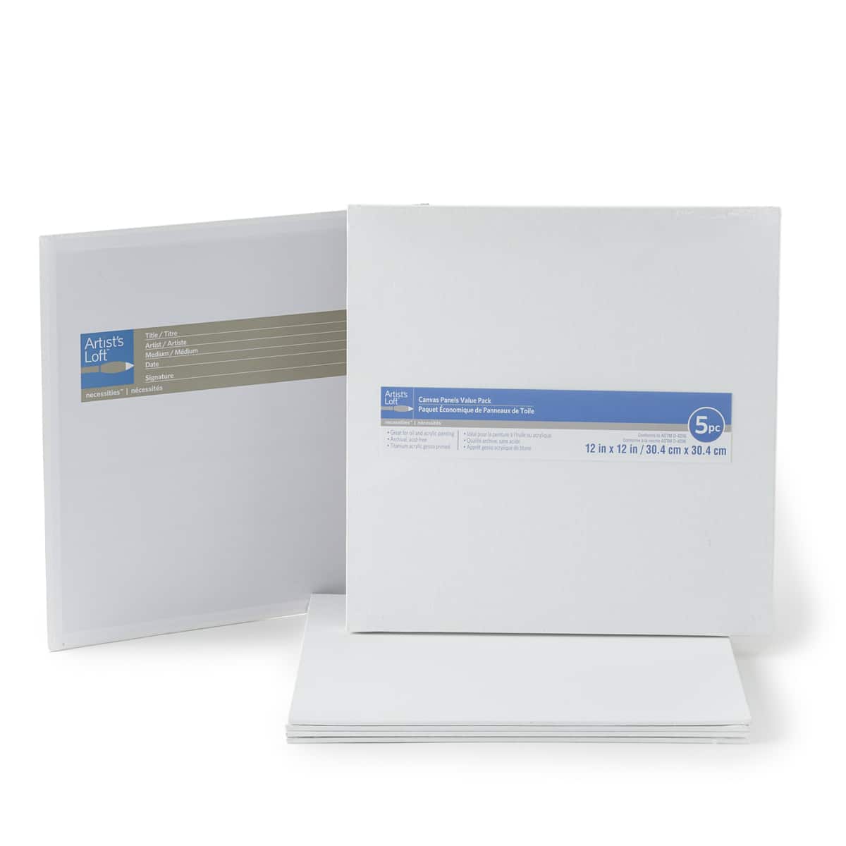 6 Packs: 5 ct. (30 total) Value Pack Canvas Panels by Artist's Loft® Necessities™