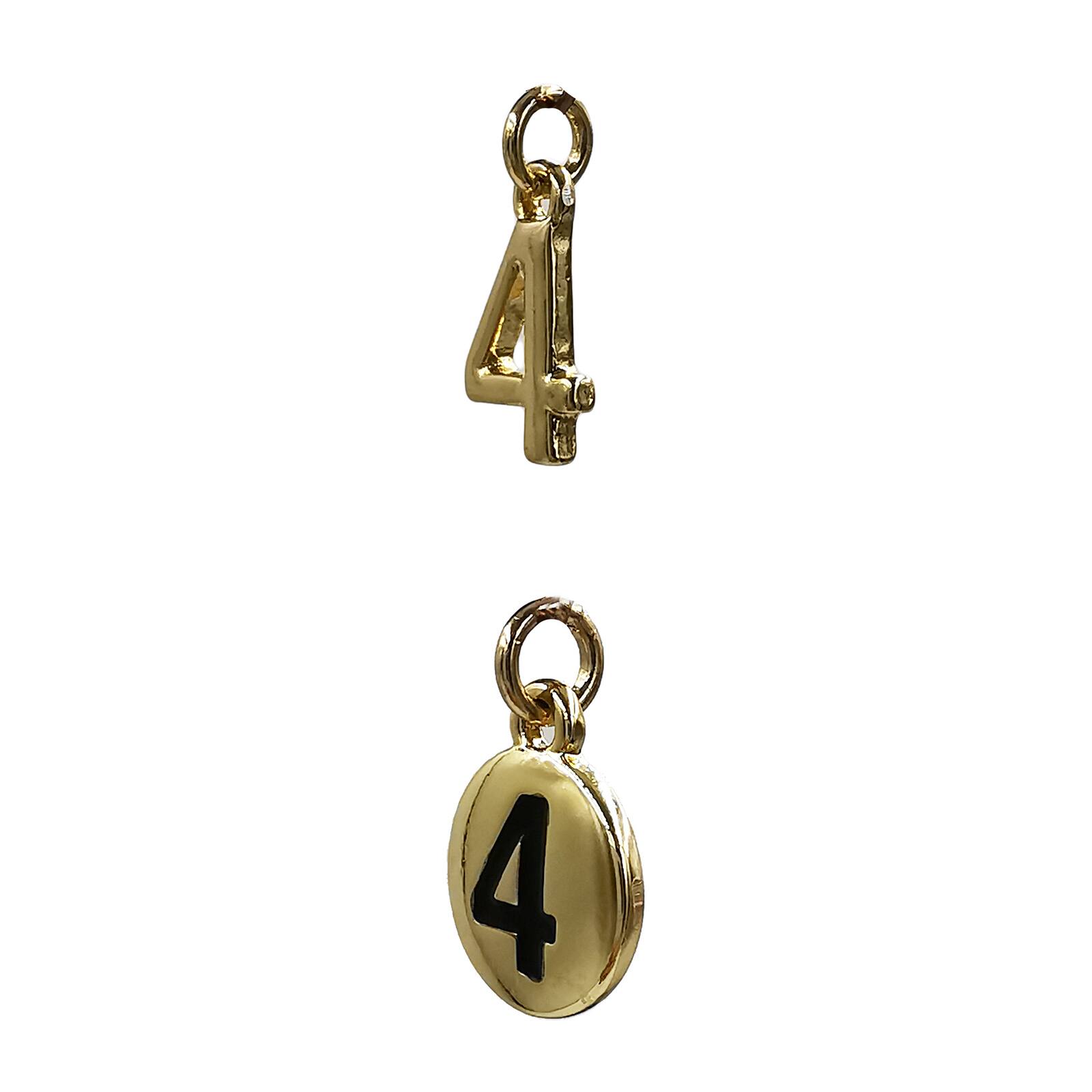Charmalong™ 14K Gold Plated Number Charms by Bead Landing™ Michaels